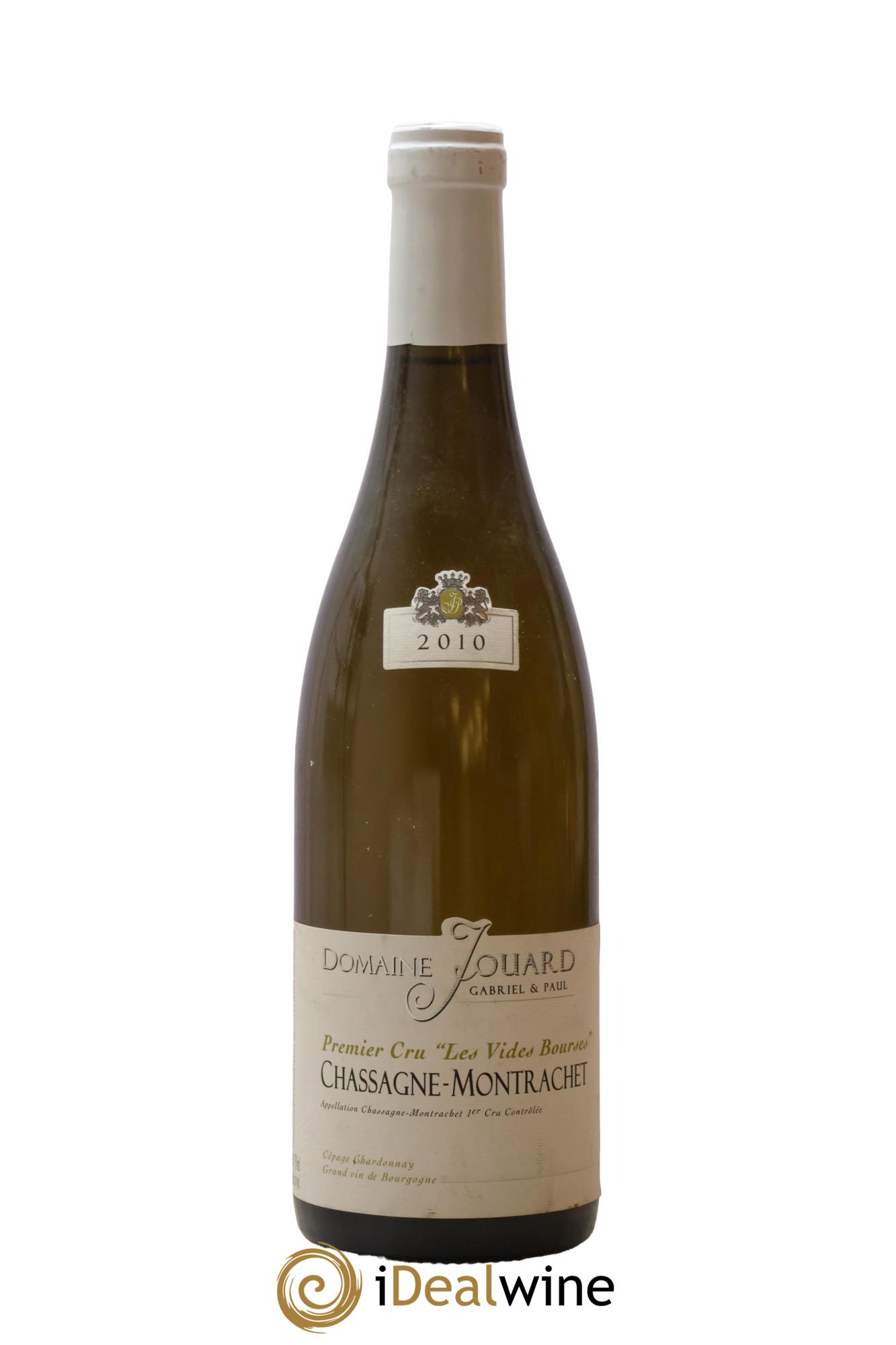 Chassagne-Montrachet 1er Cru Les Vides Bourses Gabriel et Paul Jouard 2010 - Lot de 1 bouteille - 0