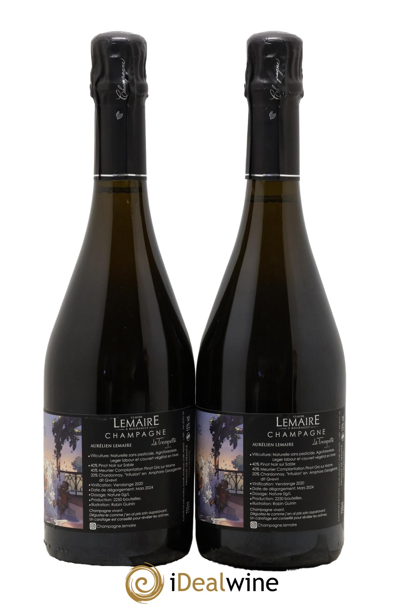 La Trempette Aurélien Lemaire 2020 - Lot de 2 bouteilles - 1