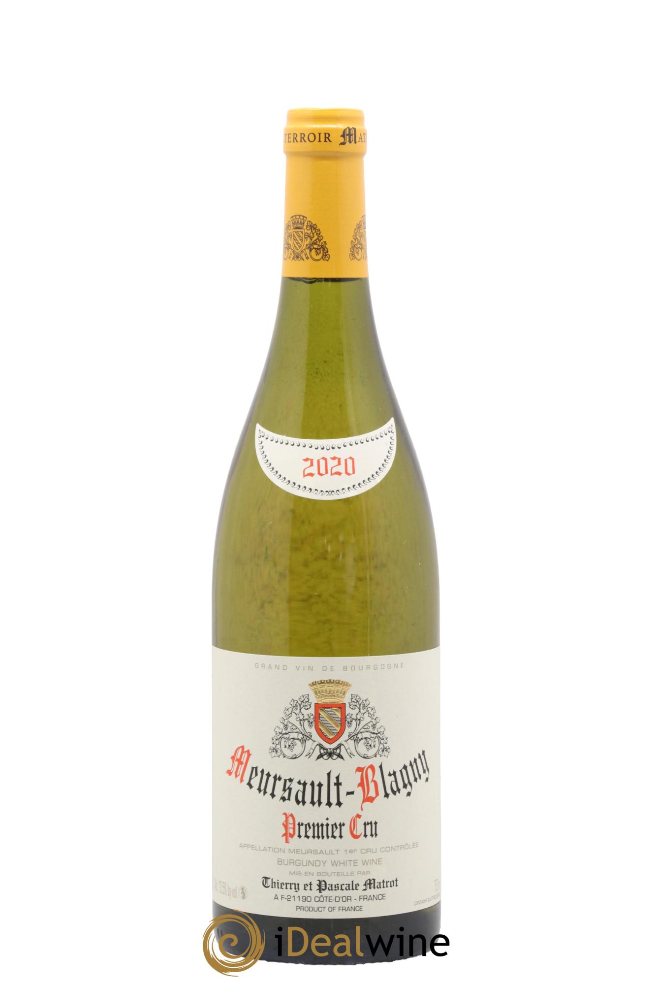Meursault 1er Cru Blagny Matrot (Domaine) 2020 - Lot de 1 bouteille - 0