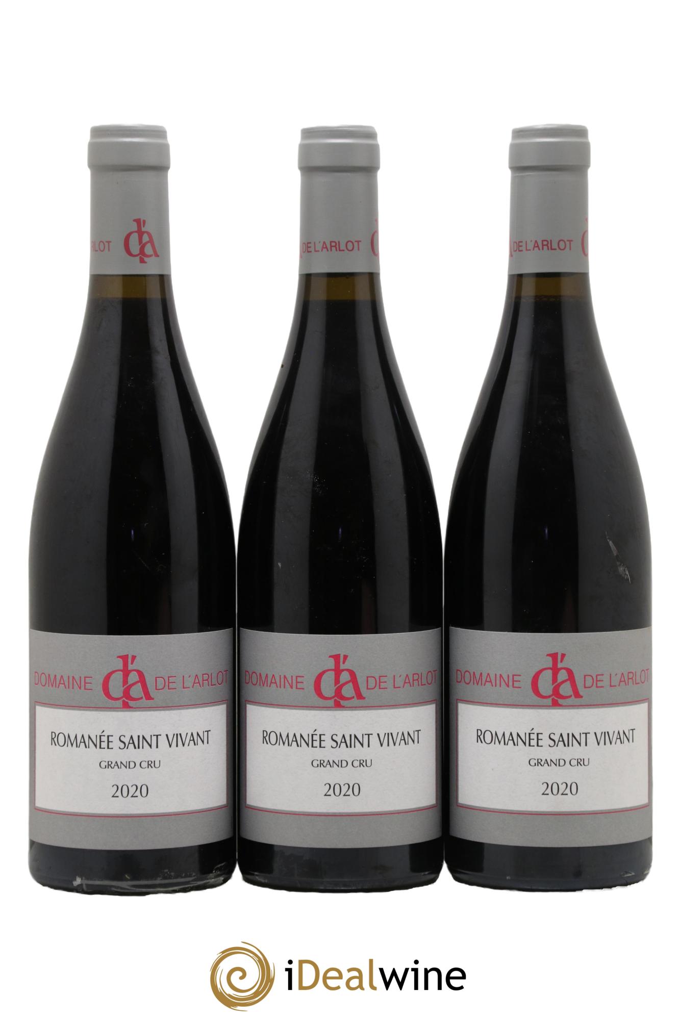 Romanée-Saint-Vivant Grand Cru Domaine de l'Arlot 2020 - Lot de 3 bouteilles - 0