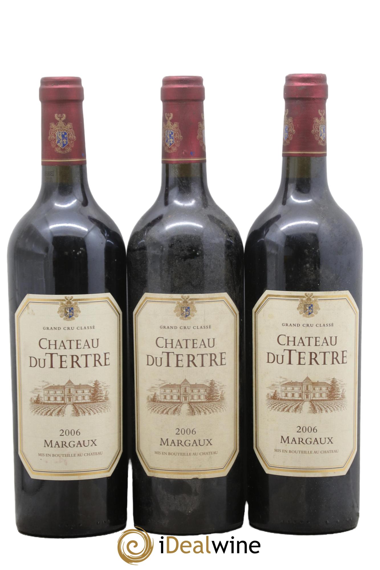Château du Tertre 5ème Grand Cru Classé 2006 - Lot de 3 bouteilles - 0