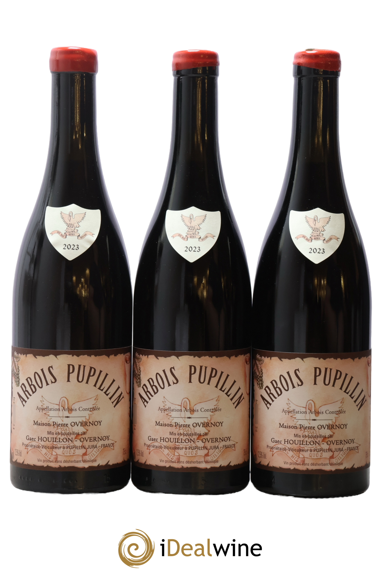 Arbois-Pupillin Poulsard (cire rouge) Overnoy-Houillon (Domaine) 2023 - Lot of 3 bottles - 0