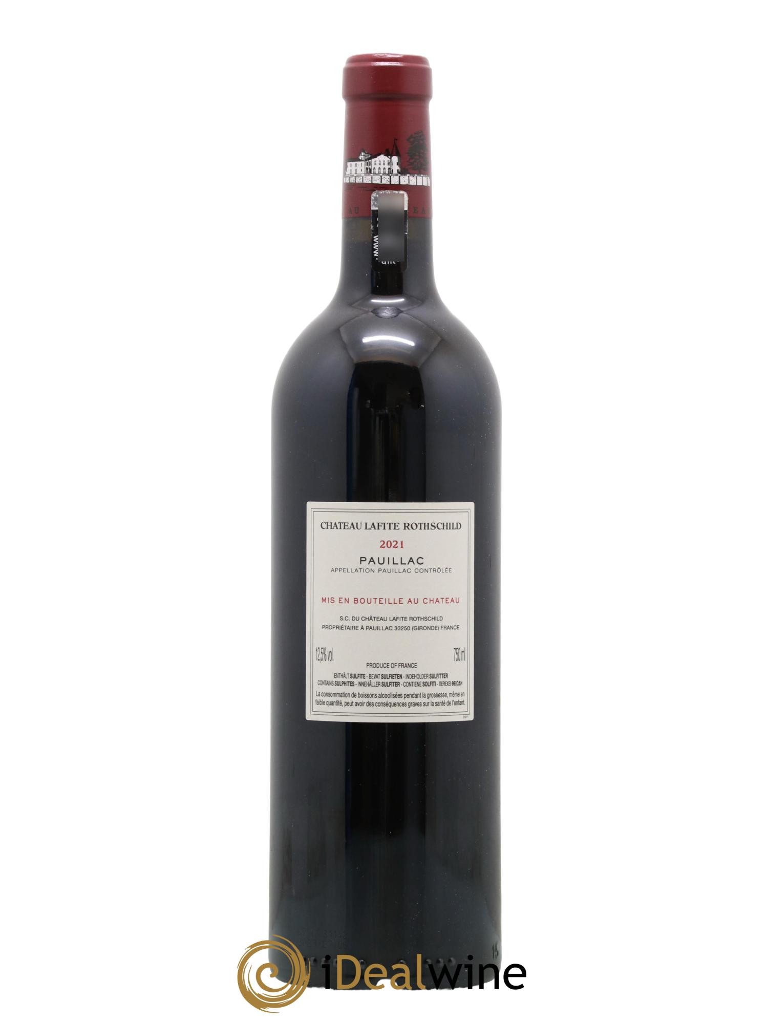 Château Lafite Rothschild 1er Grand Cru Classé 2021 - Lot de 1 bouteille - 1