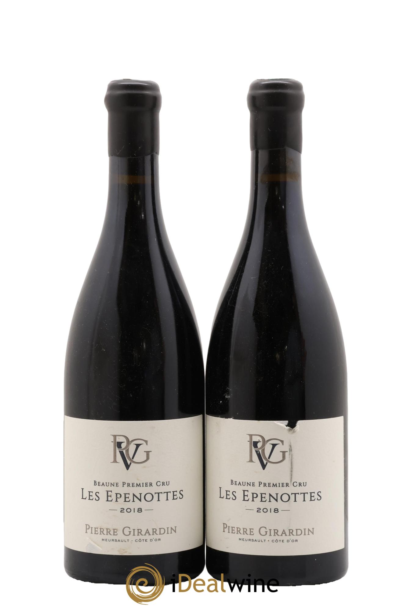 Beaune 1er Cru Les Epenottes Pierre Girardin 2018 - Lot of 2 bottles - 0