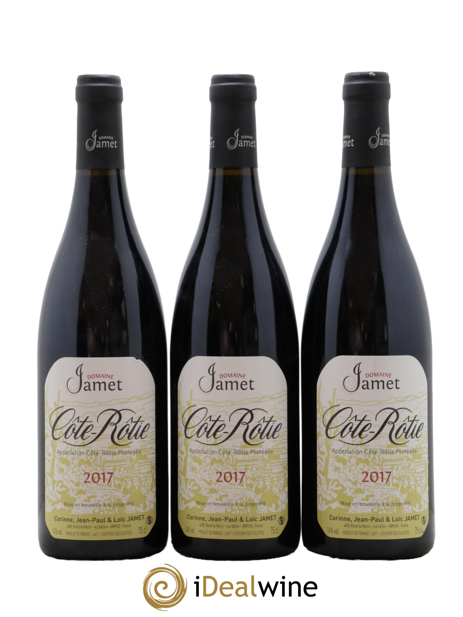 Côte-Rôtie Jamet (Domaine) 2017 - Lot de 3 bouteilles - 0