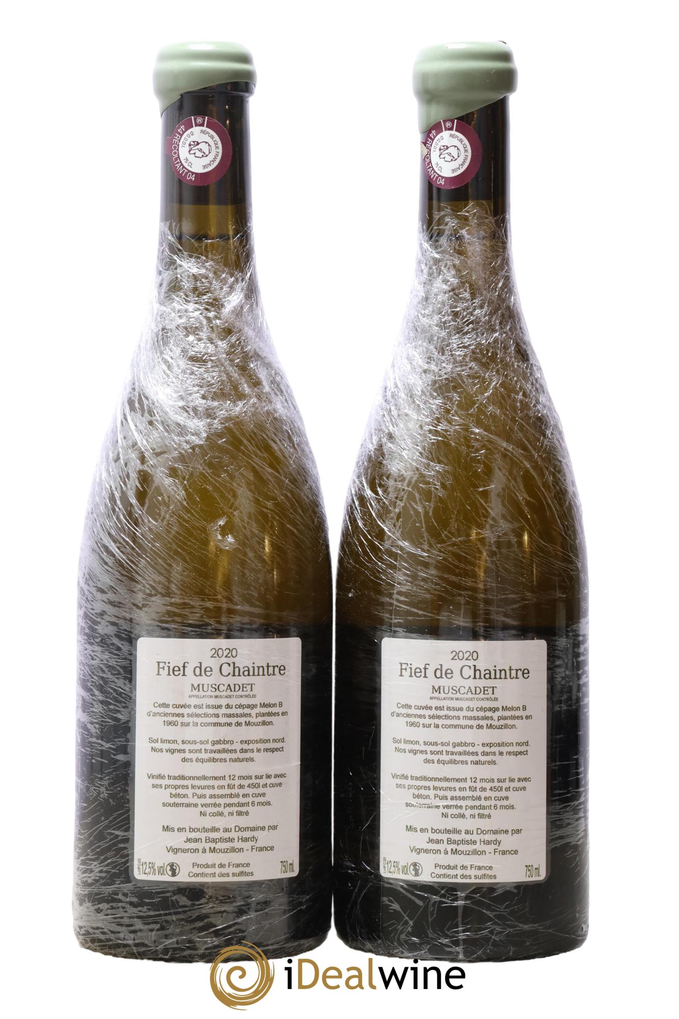 Muscadet Fief de Chaintre Jean Baptiste Hardy 2020 - Lotto di 2 bottiglie - 1