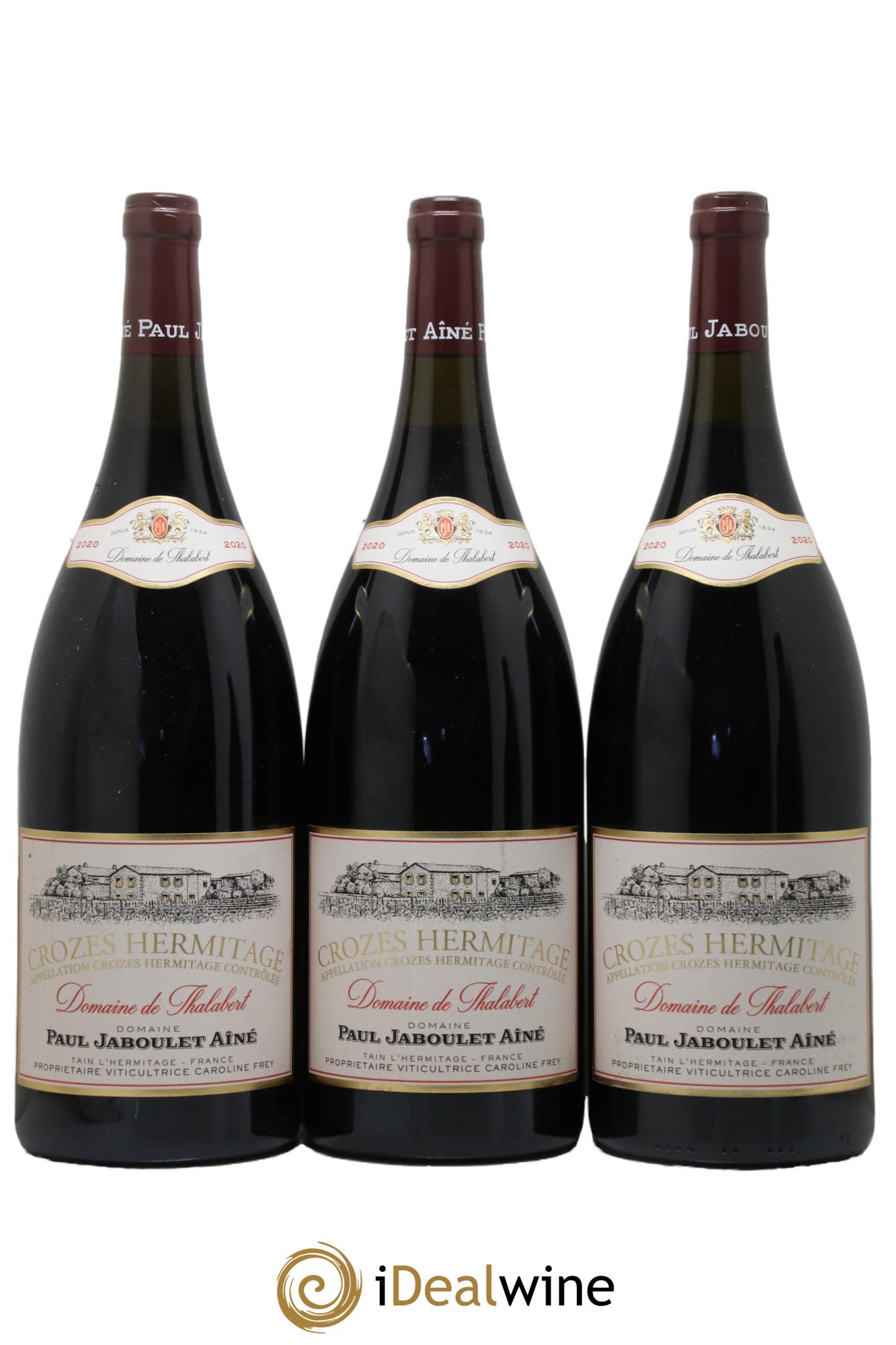 Crozes-Hermitage Domaine de Thalabert Paul Jaboulet Ainé 2020 - Lot de 3 magnums - 0