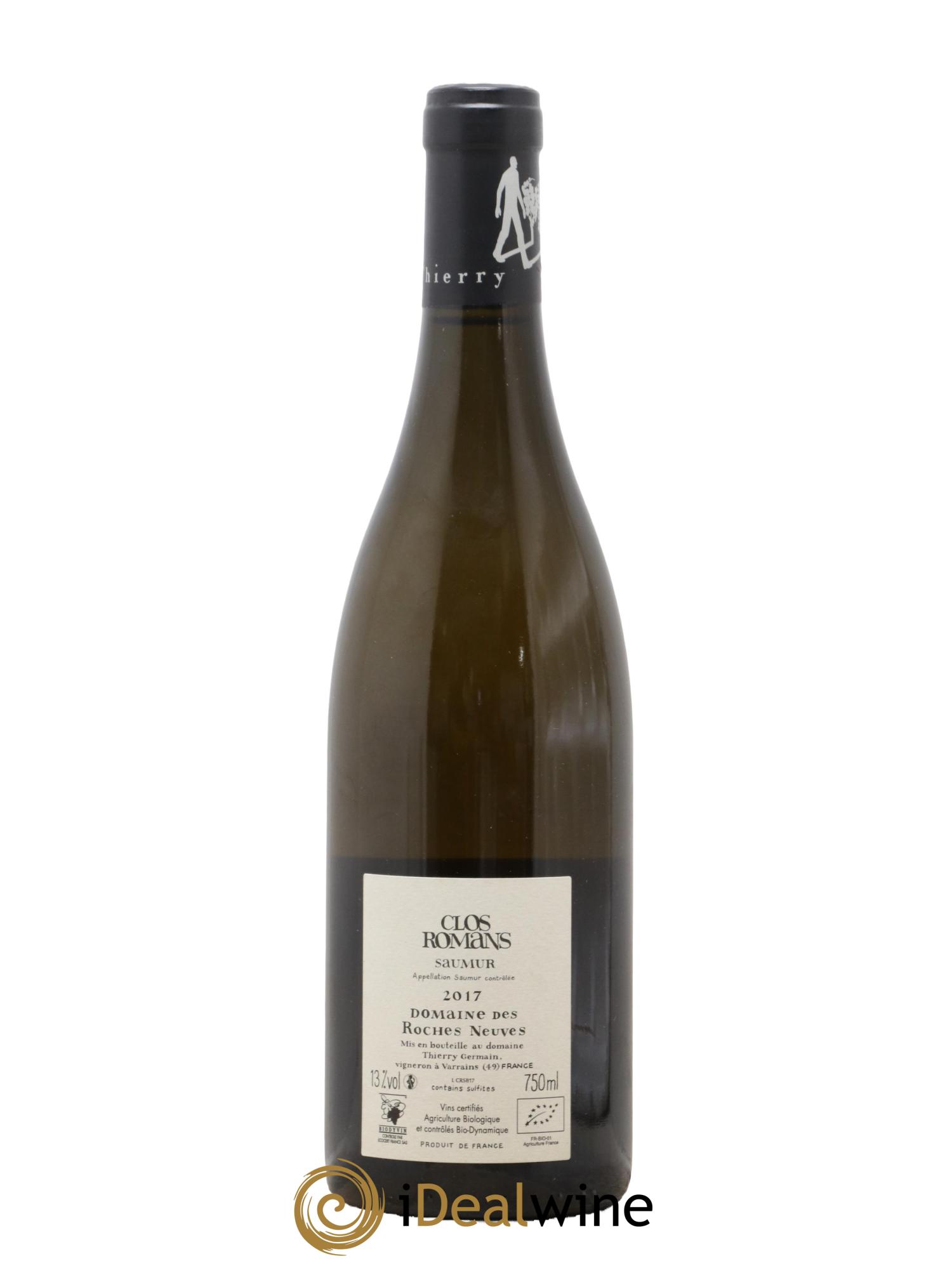 Saumur Clos Romans Domaine des Roches Neuves - Thierry Germain 2017 - Lot de 1 bouteille - 1
