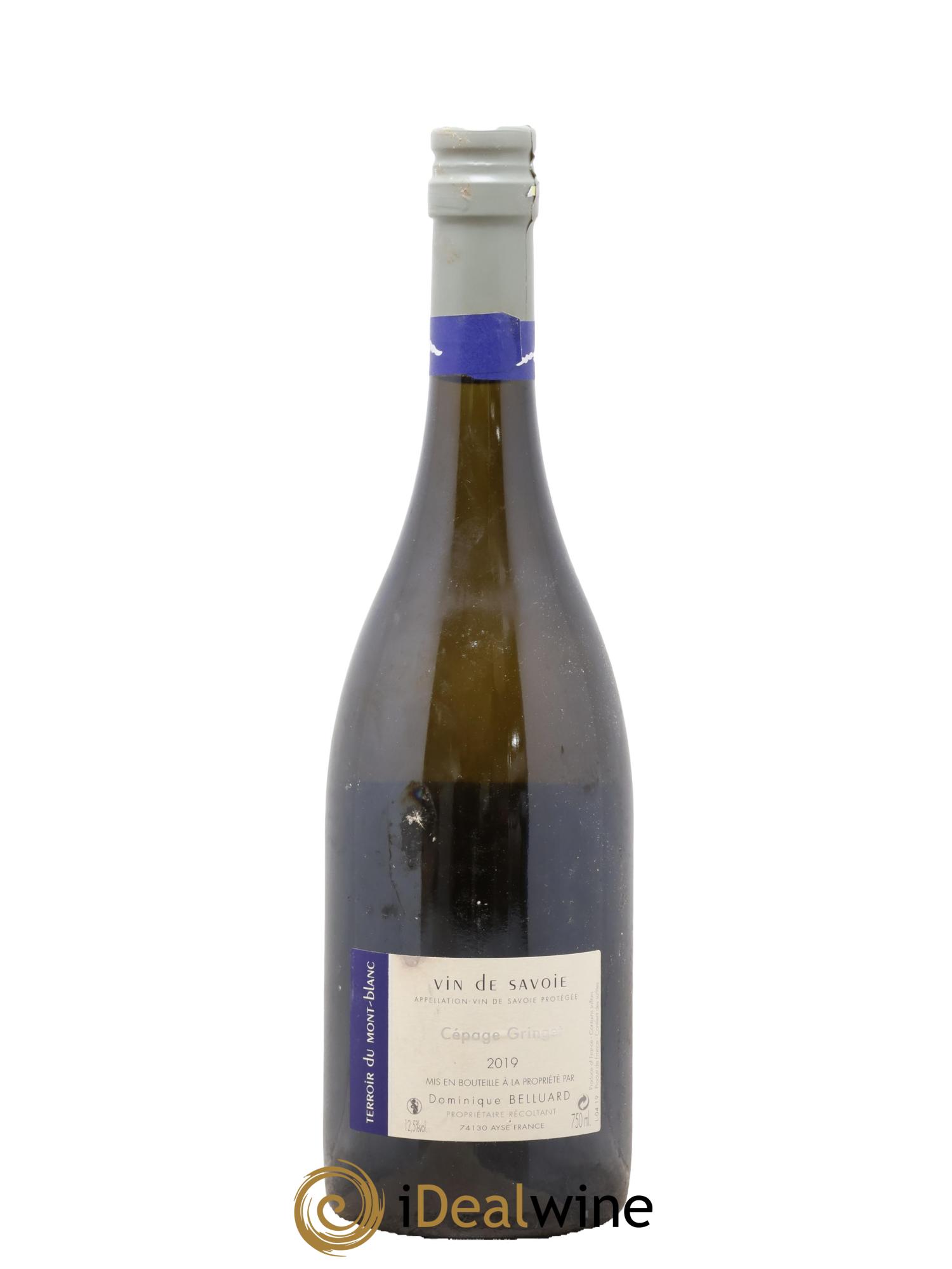 Vin de Savoie Pur Jus 100% Domaine Belluard 2019 - Lot de 1 bouteille - 1