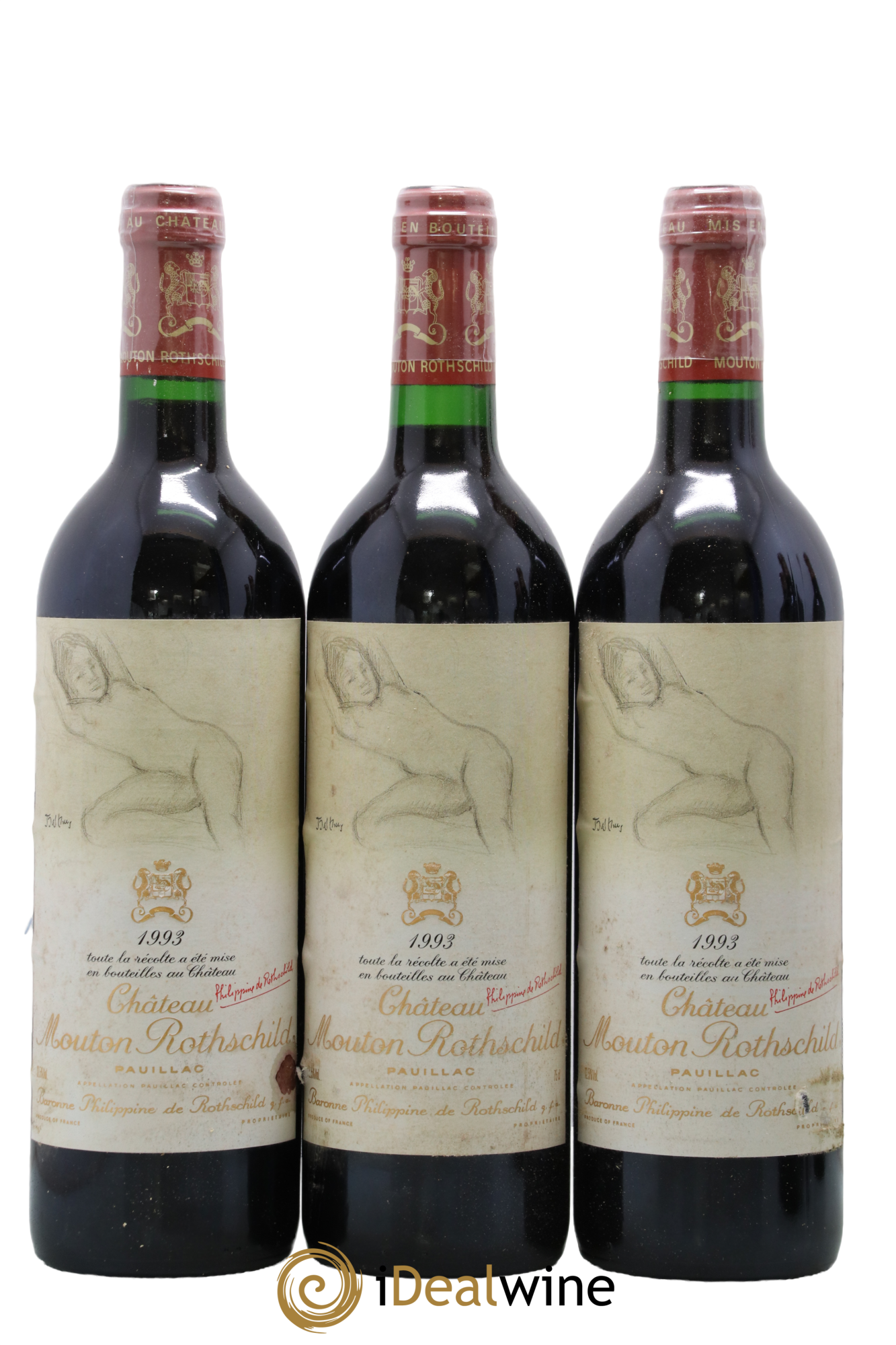 Château Mouton Rothschild 1er Grand Cru Classé 1993 - Lot de 12 bouteilles - 5