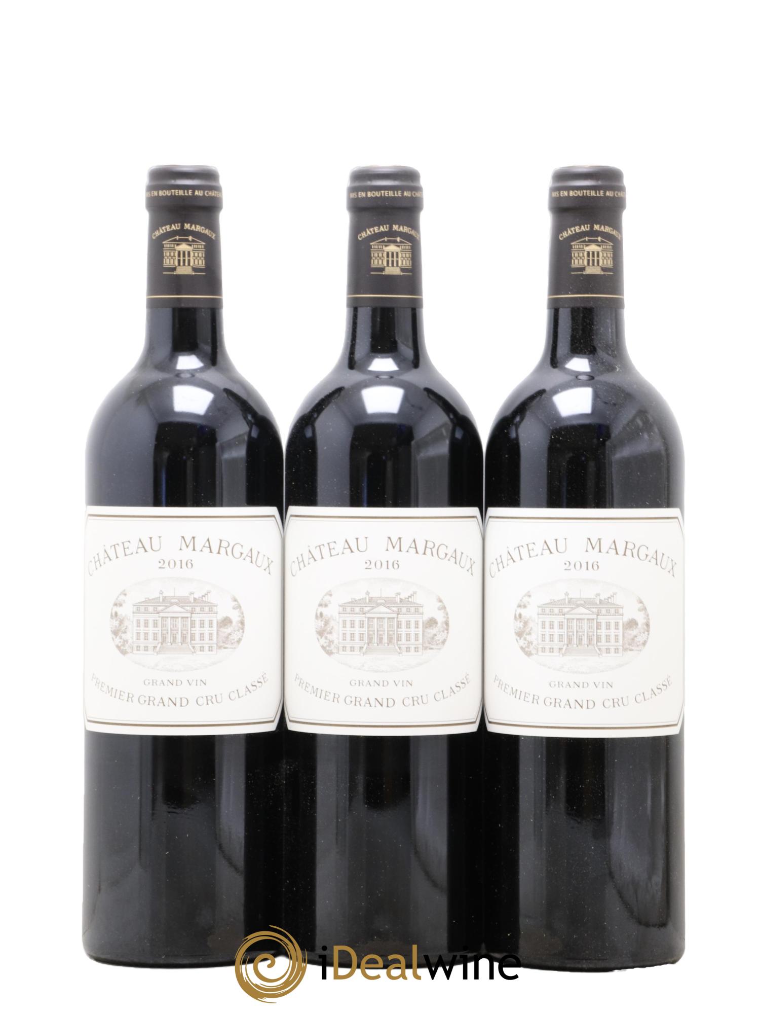 Château Margaux 1er Grand Cru Classé 2016 - Lot de 3 bouteilles - 0