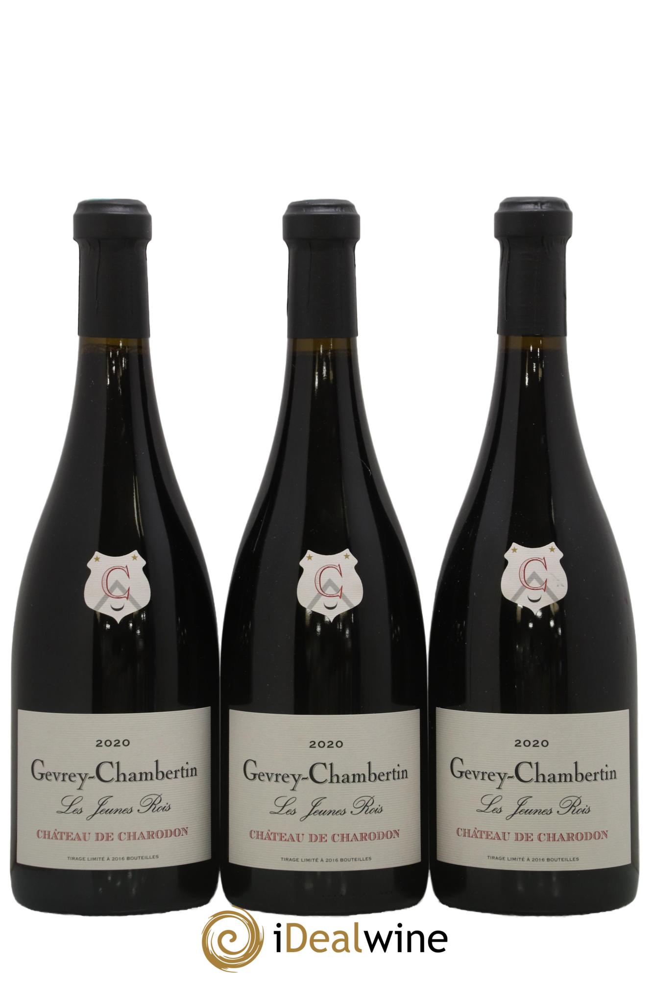 Gevrey-Chambertin Les Jeunes Rois Château Charodon 2020 - Lot de 3 bouteilles - 0