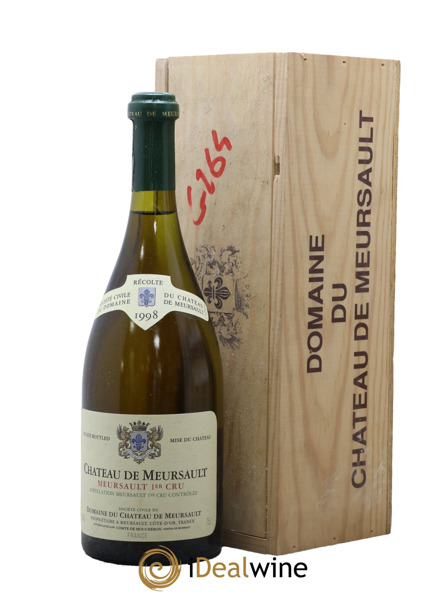 Meursault 1er Cru du château Château de Meursault 1998 - Posten von 1 Flasche - 0