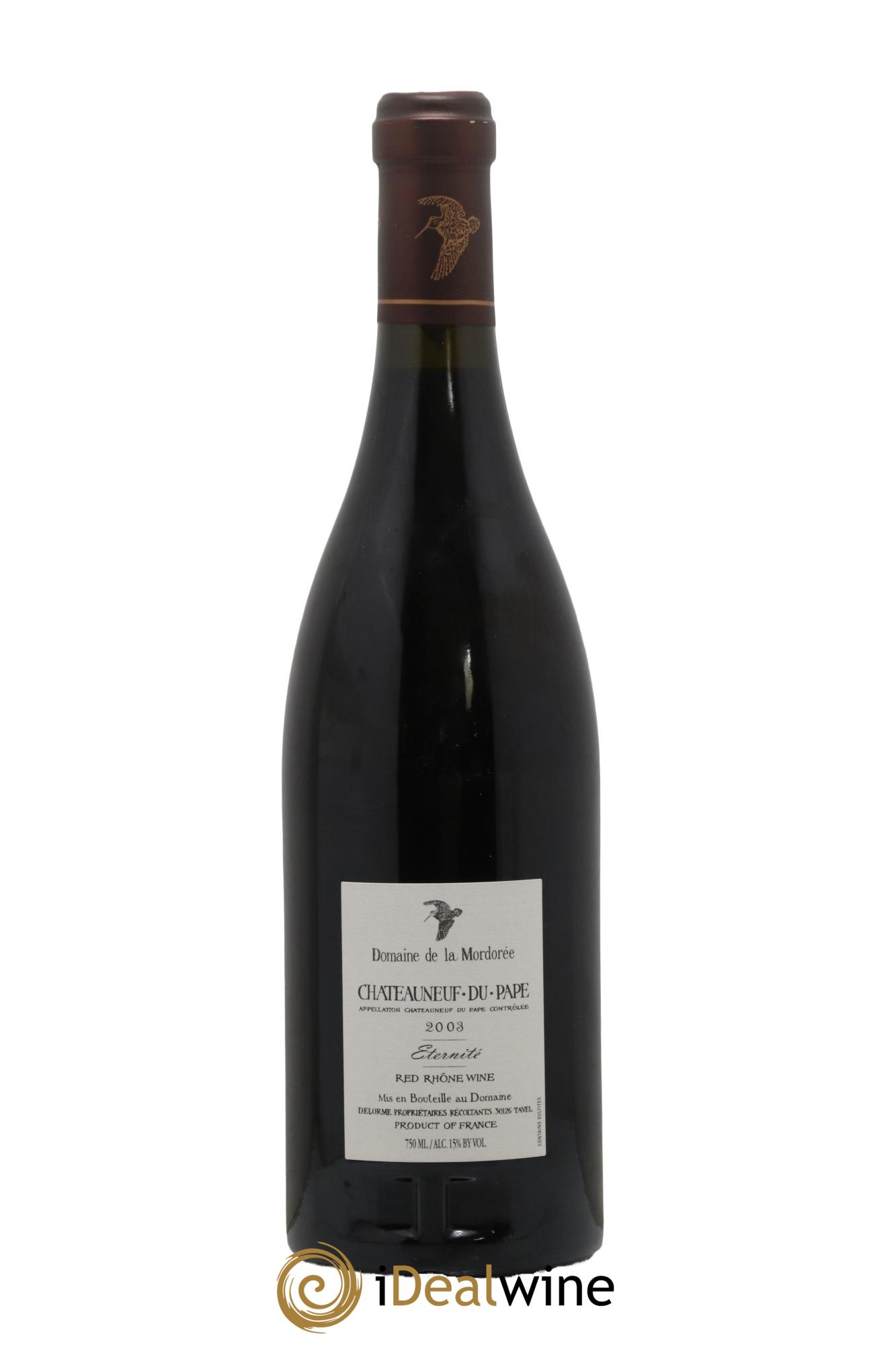Châteauneuf-du-Pape La Plume du Peintre La Mordorée (Domaine de) 2003 - Lot de 1 bouteille - 1