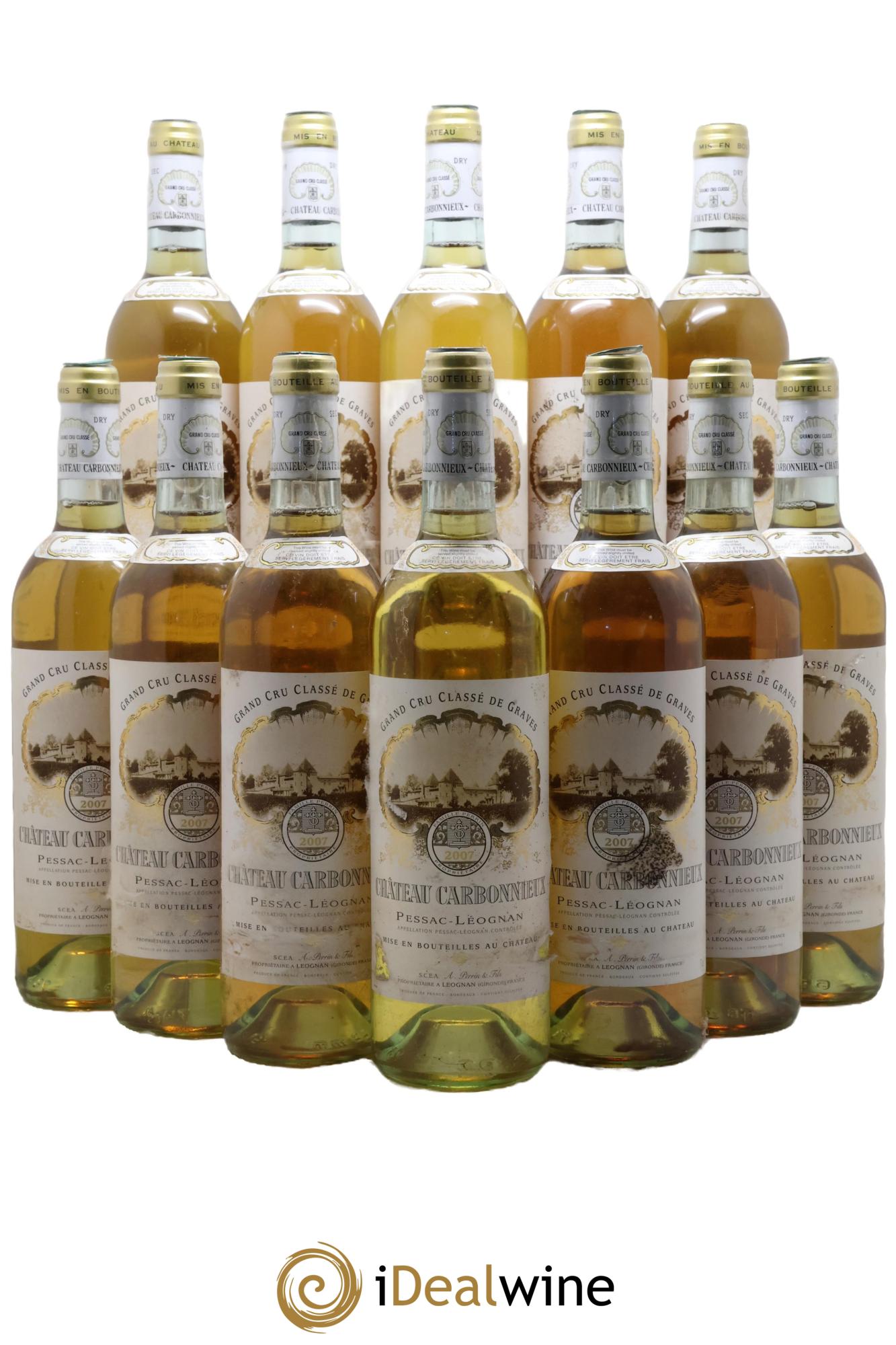 Château Carbonnieux Cru Classé de Graves 2007 - Lot de 12 bouteilles - 0