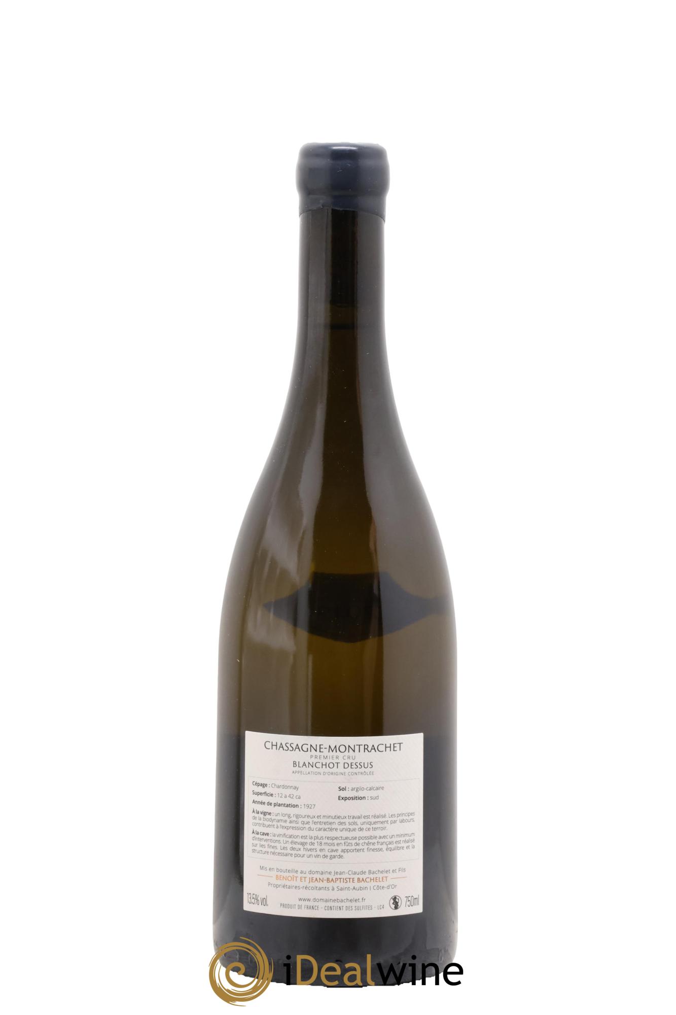 Chassagne-Montrachet 1er Cru Les Blanchots Dessus Jean-Claude Bachelet 2019 - Lotto di 1 bottiglia - 1