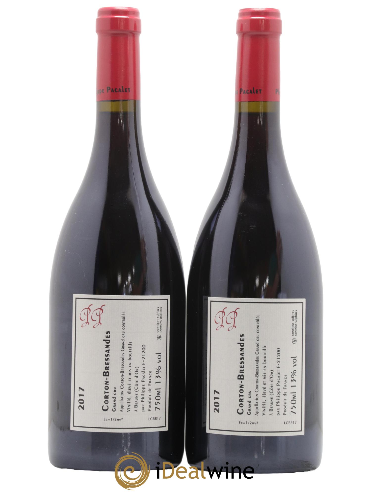 Corton Grand Cru Bressandes Philippe Pacalet 2017 - Lot de 2 bouteilles - 1