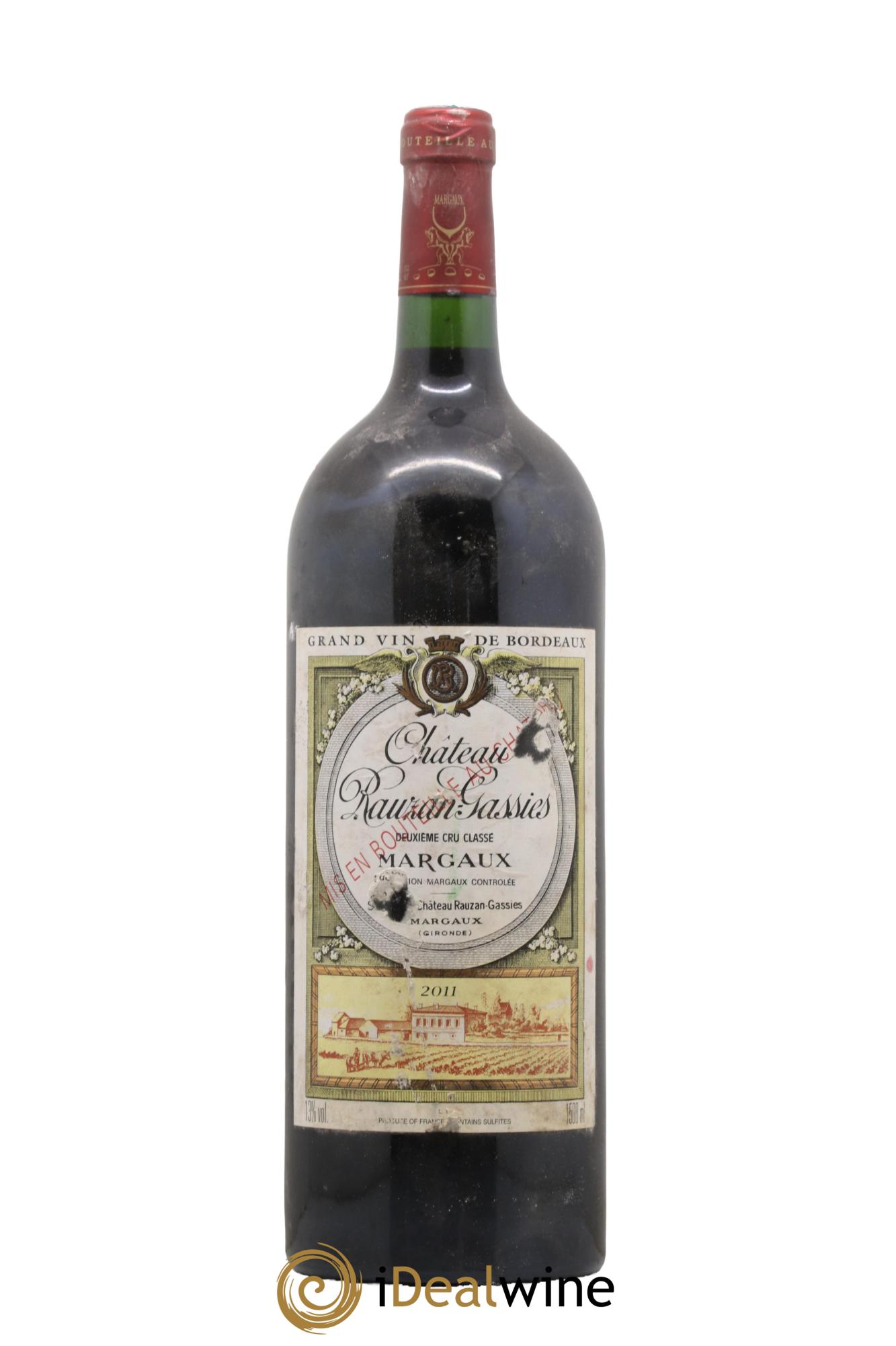 Château Rauzan-Gassies 2ème Grand Cru Classé 2011 - Lot de 1 magnum - 0