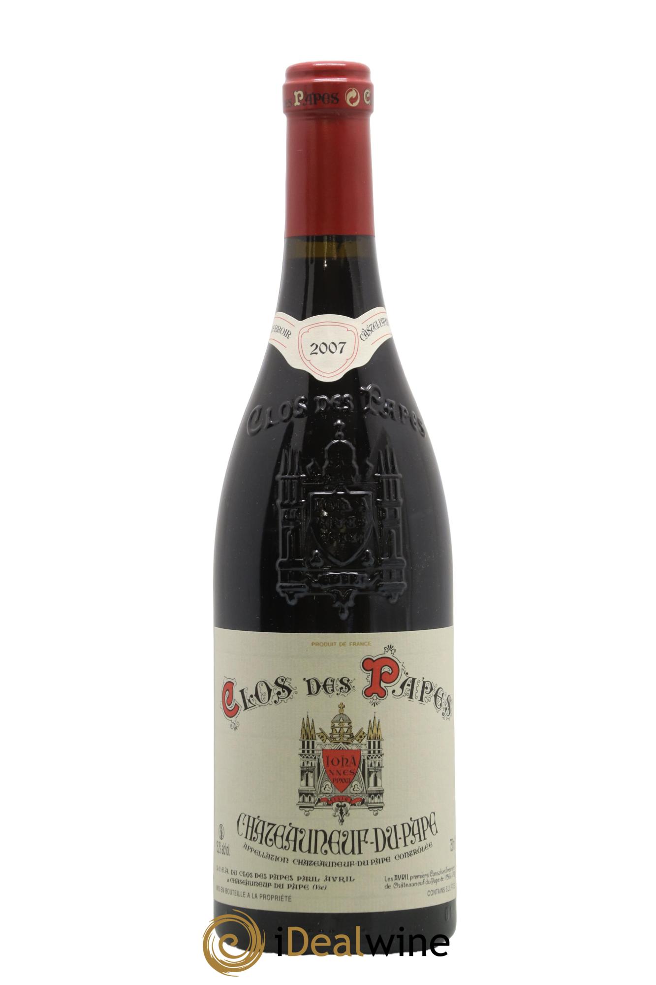 Châteauneuf-du-Pape Clos des Papes - Paul Avril 2007 - Lot de 1 bouteille - 0