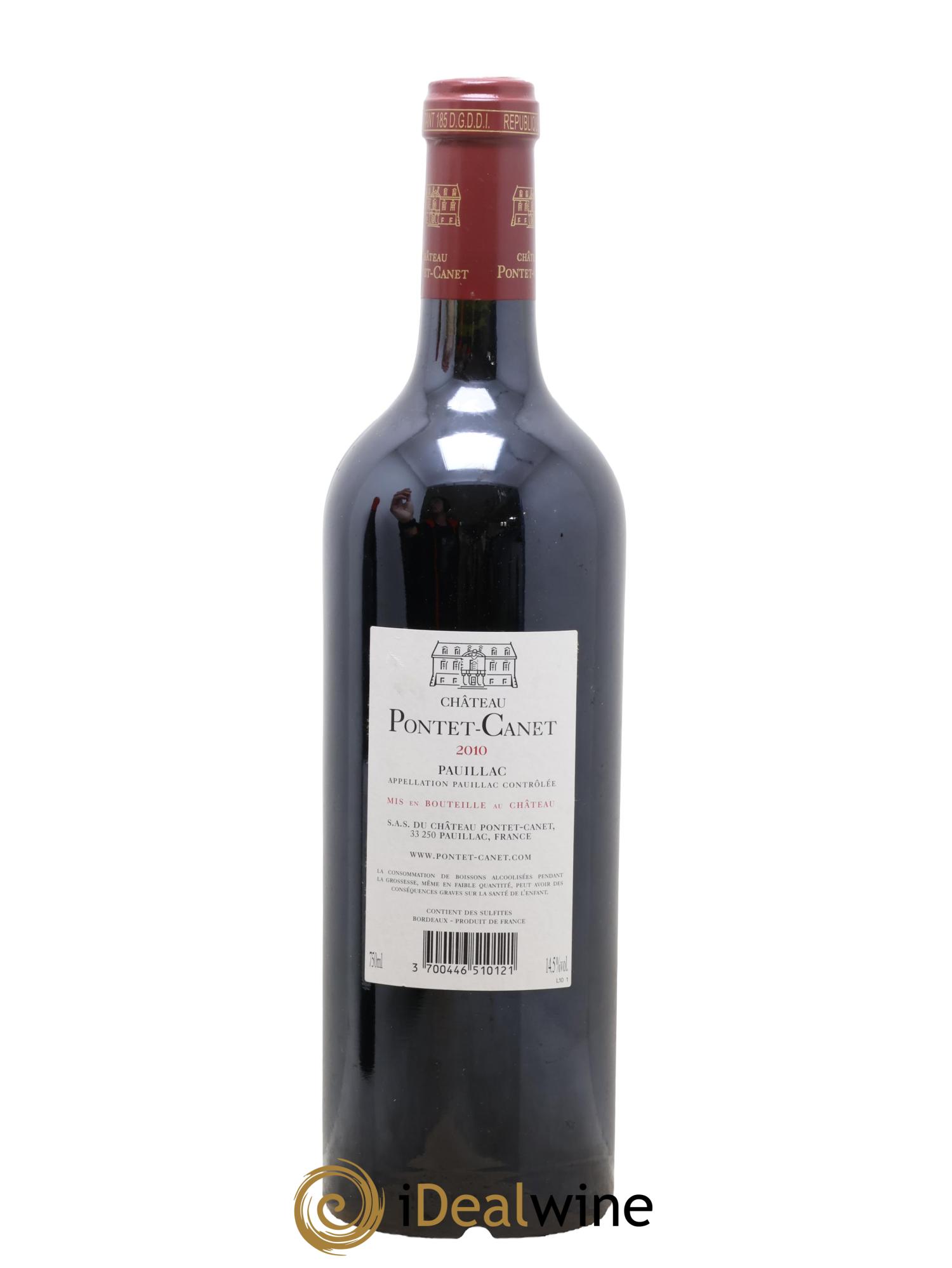 Château Pontet Canet 5ème Grand Cru Classé 2010 - Lotto di 1 bottiglia - 1