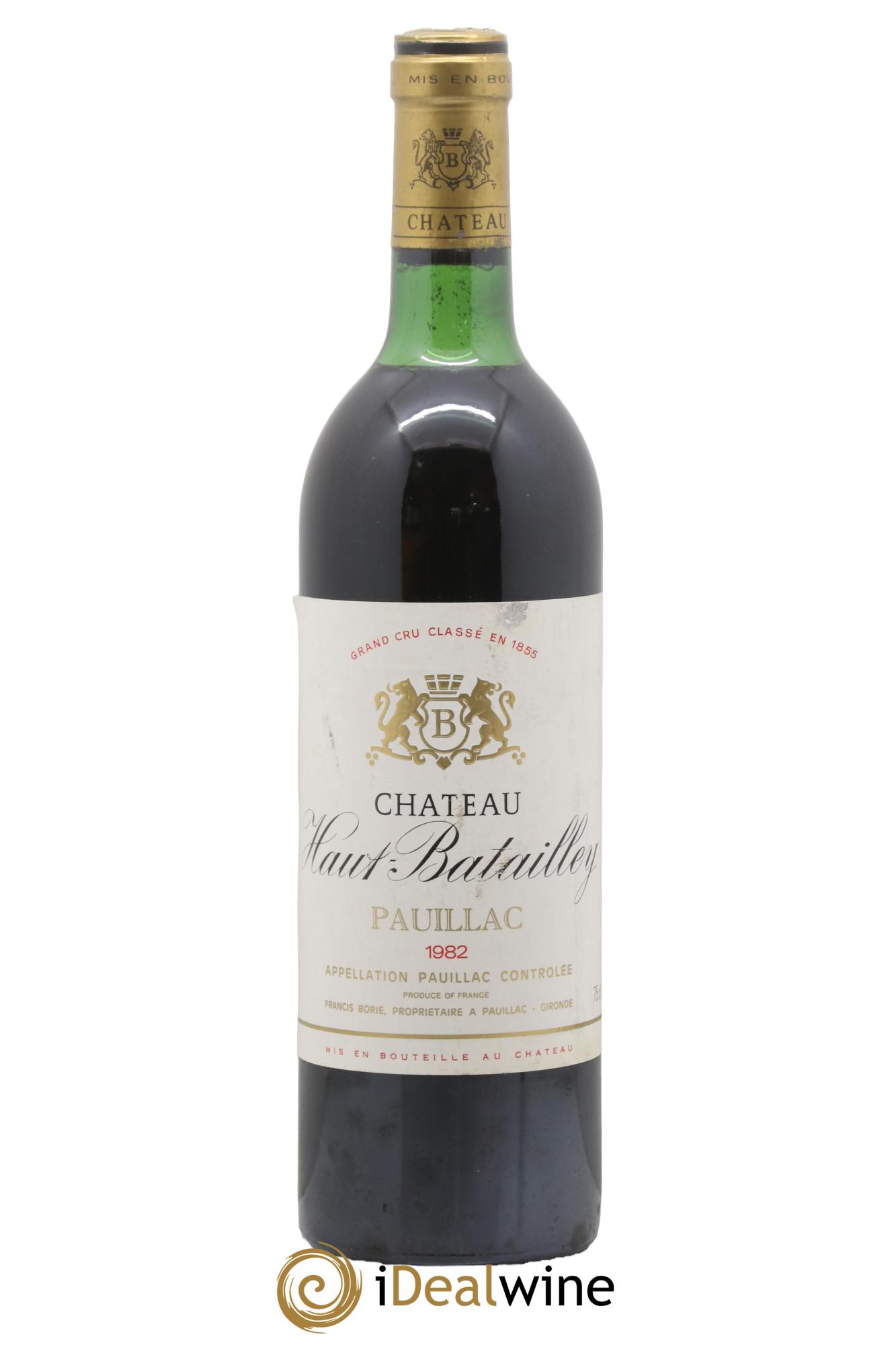 Château Haut Batailley 5ème Grand Cru Classé 1982 - Lot de 1 bouteille - 0