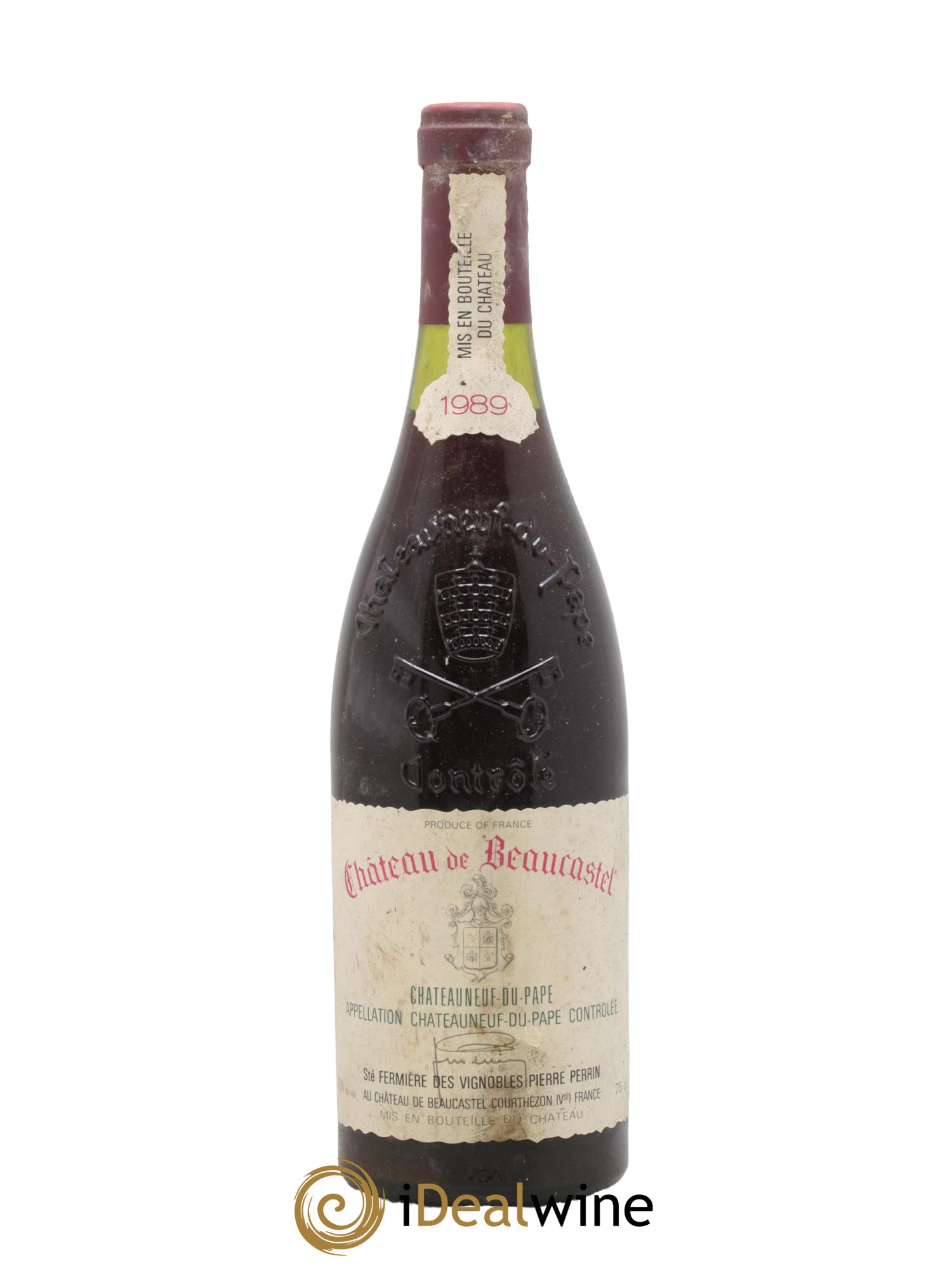 Châteauneuf-du-Pape Château de Beaucastel Famille Perrin 1989 - Posten von 1 Flasche - 0