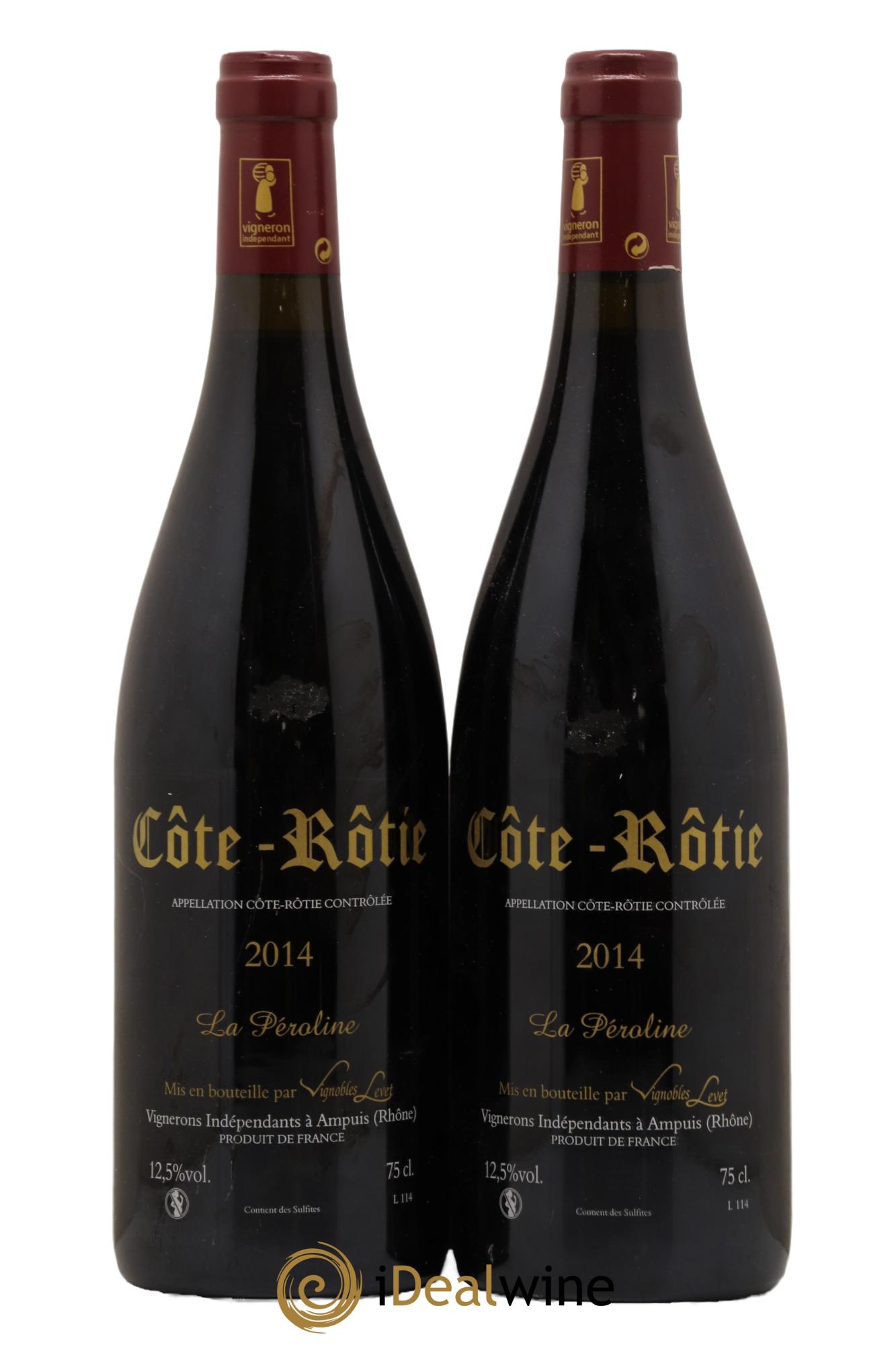 Côte-Rôtie La Péroline Vignobles Levet 2014 - Lot de 2 bouteilles - 0