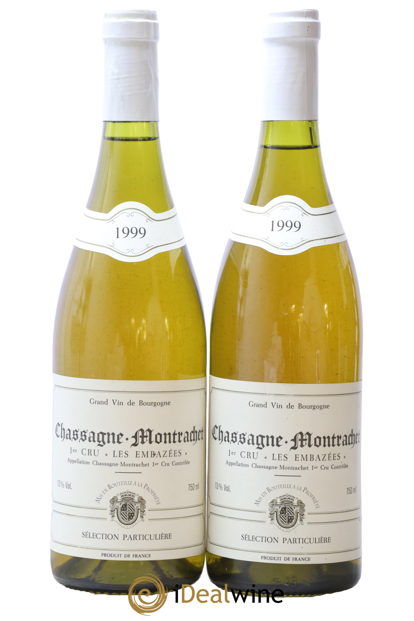Chassagne-Montrachet 1er Cru Les Embazées Sélection Particulière 1999 - Lot de 2 bouteilles - 0
