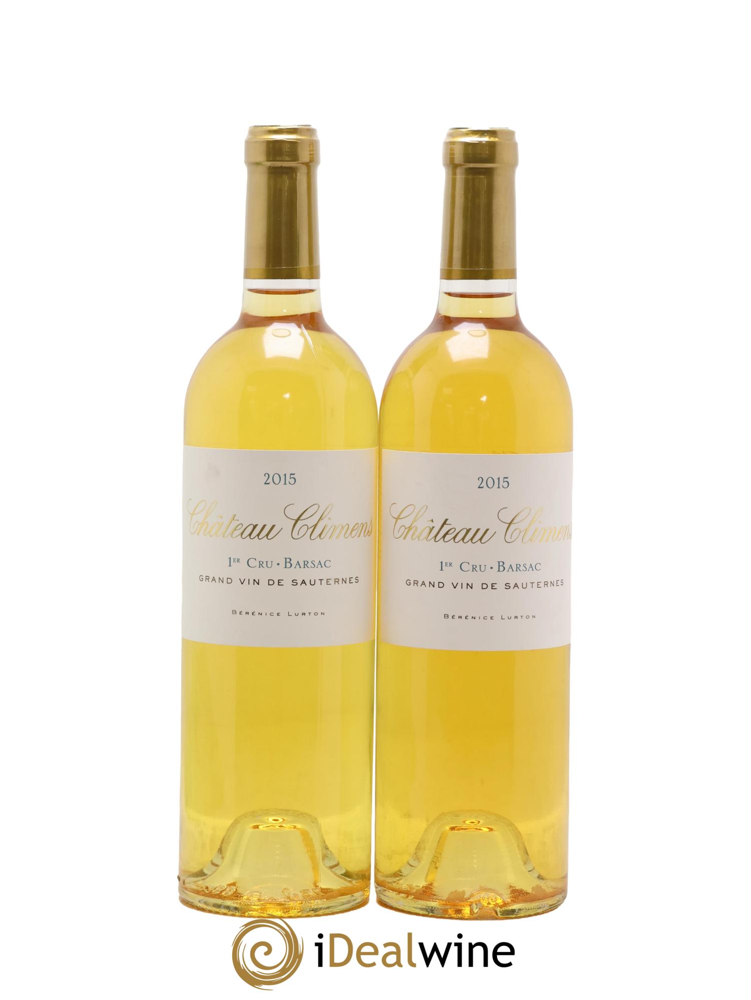 Château Climens 1er Grand Cru Classé 2015 - Lot de 2 bouteilles - 0