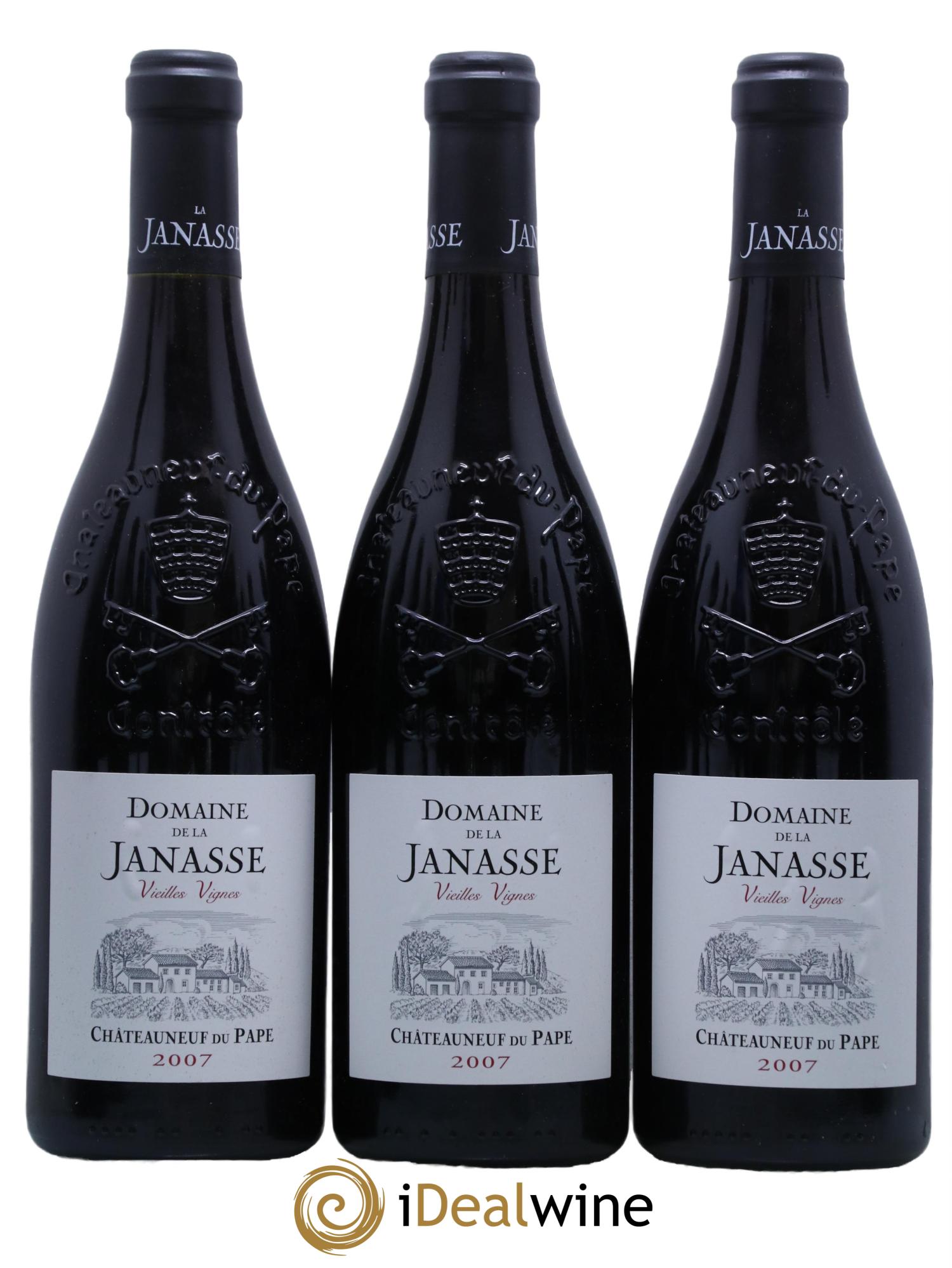 Châteauneuf-du-Pape Cuvée Vieilles Vignes La Janasse (Domaine de) 2007 - Posten von 12 Flaschen - 1