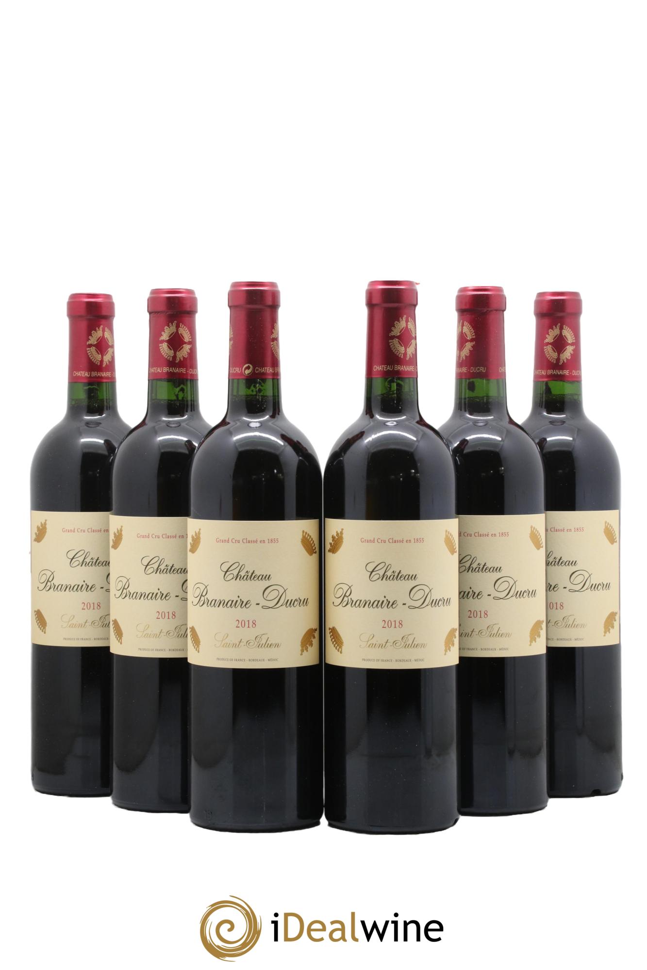 Château Branaire Ducru 4ème Grand Cru Classé 2018 - Posten von 6 Flaschen - 0
