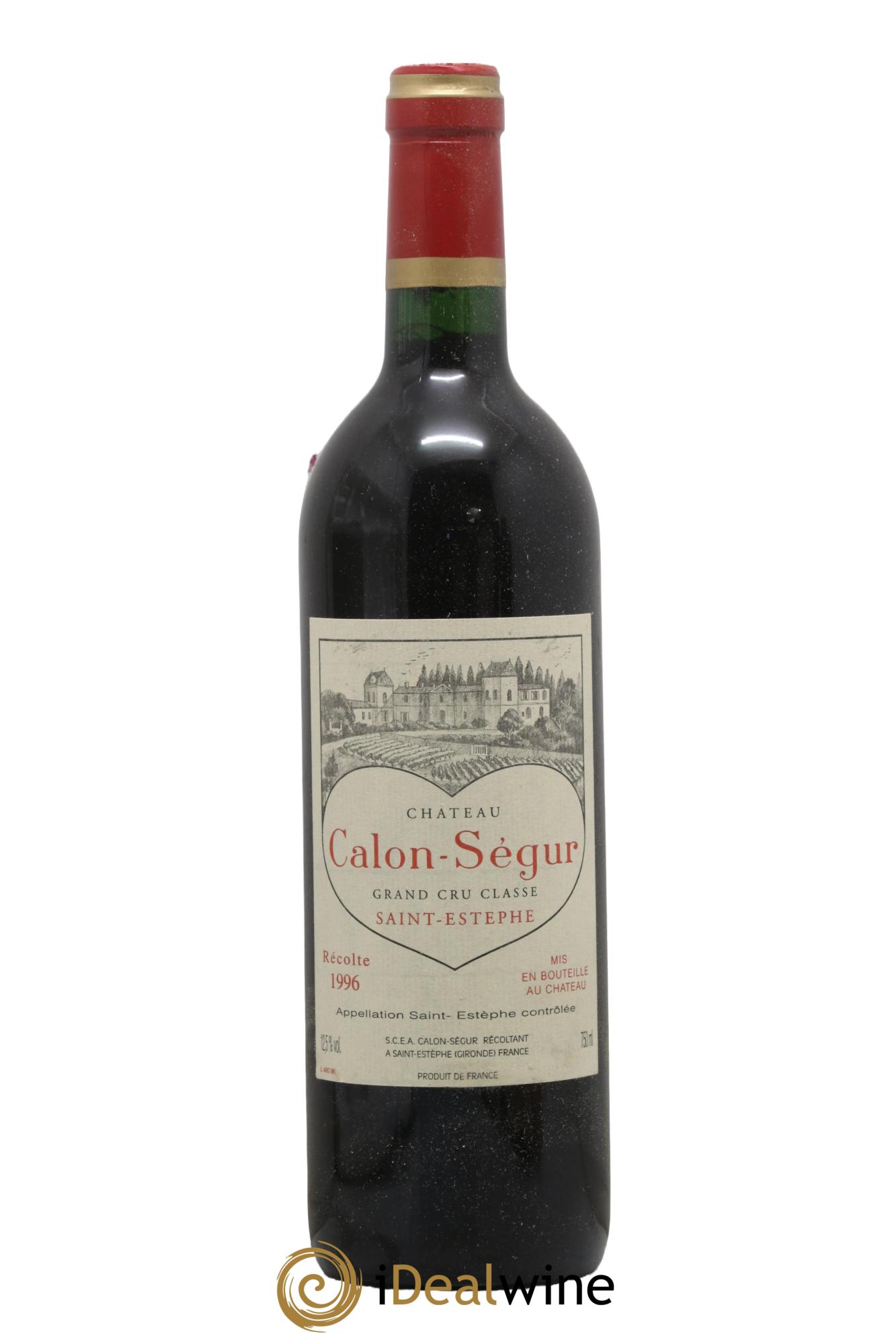 Château Calon Ségur 3ème Grand Cru Classé 1996 - Lot de 1 bouteille - 0
