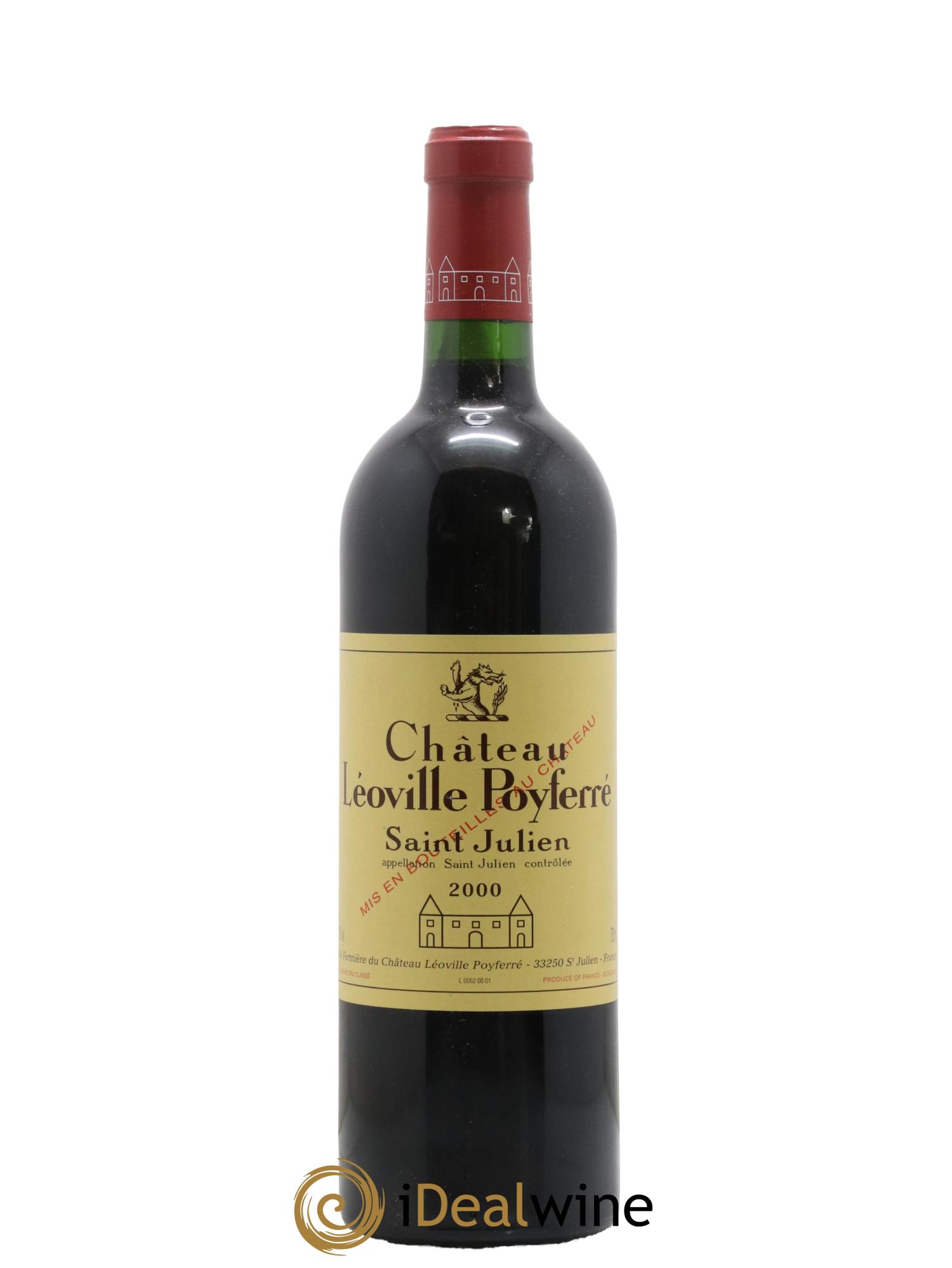 Château Léoville Poyferré 2ème Grand Cru Classé 2000 - Lot de 1 bouteille - 0