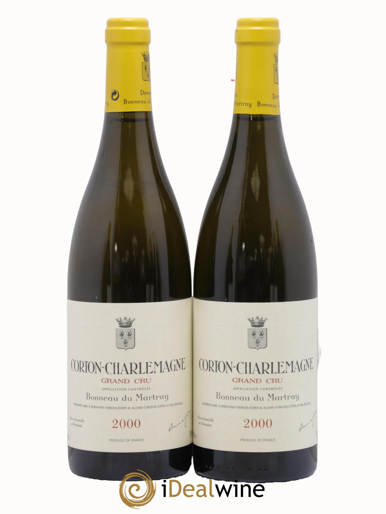 Corton-Charlemagne Grand Cru Bonneau du Martray (Domaine) 2000 - Lot de 2 bouteilles - 0