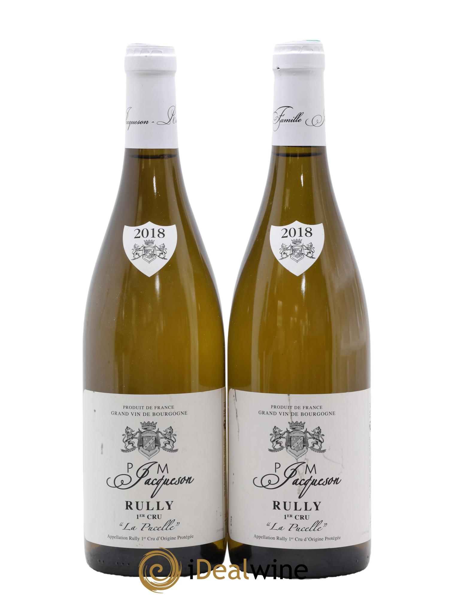 Rully 1er Cru La Pucelle Paul & Marie Jacqueson 2018 - Posten von 2 Flaschen - 0