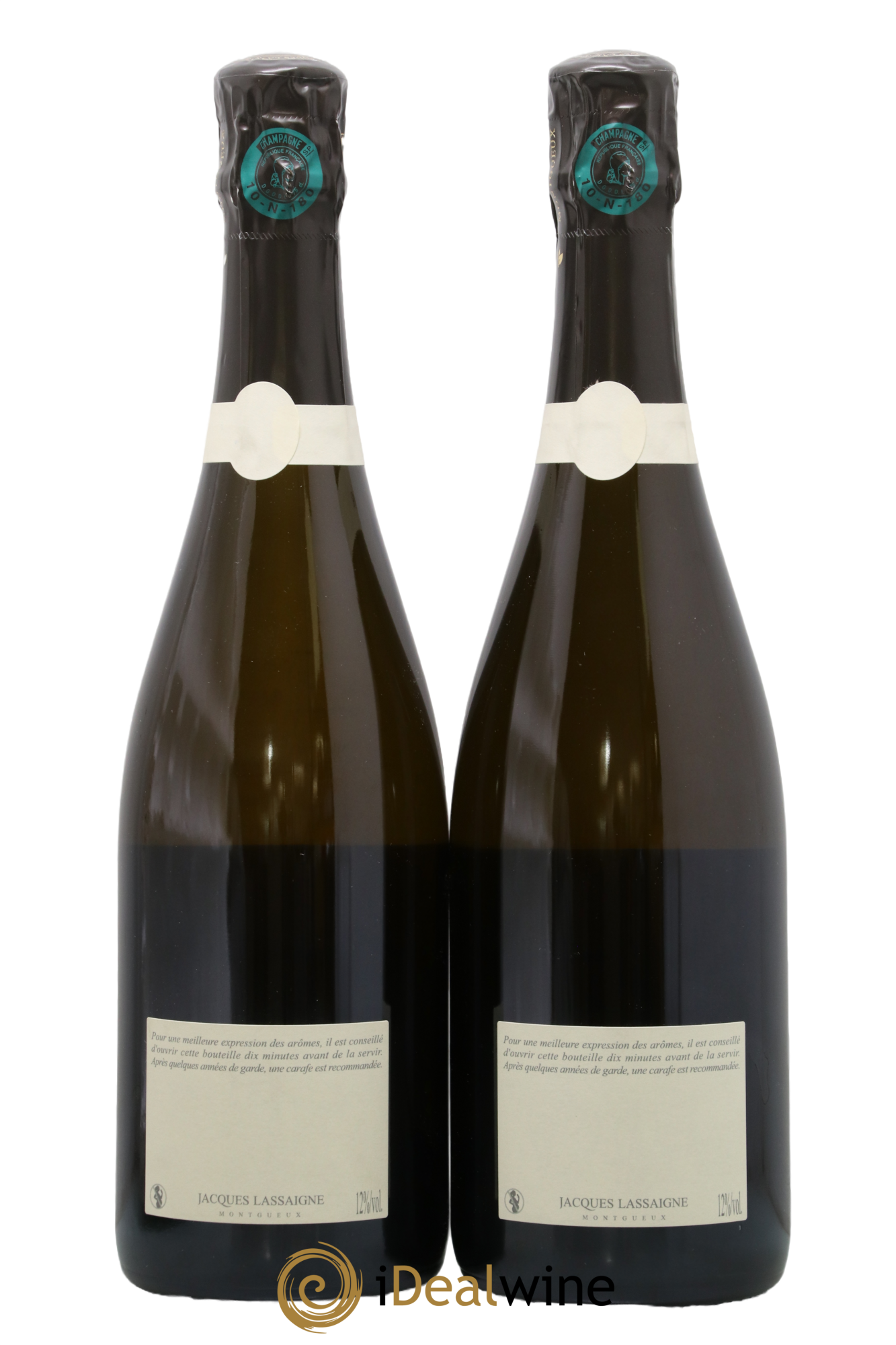 Autour de Minuit Grande Côte Blanc de Blancs Brut  Jacques Lassaigne 2016 - Posten von 2 Flaschen - 1