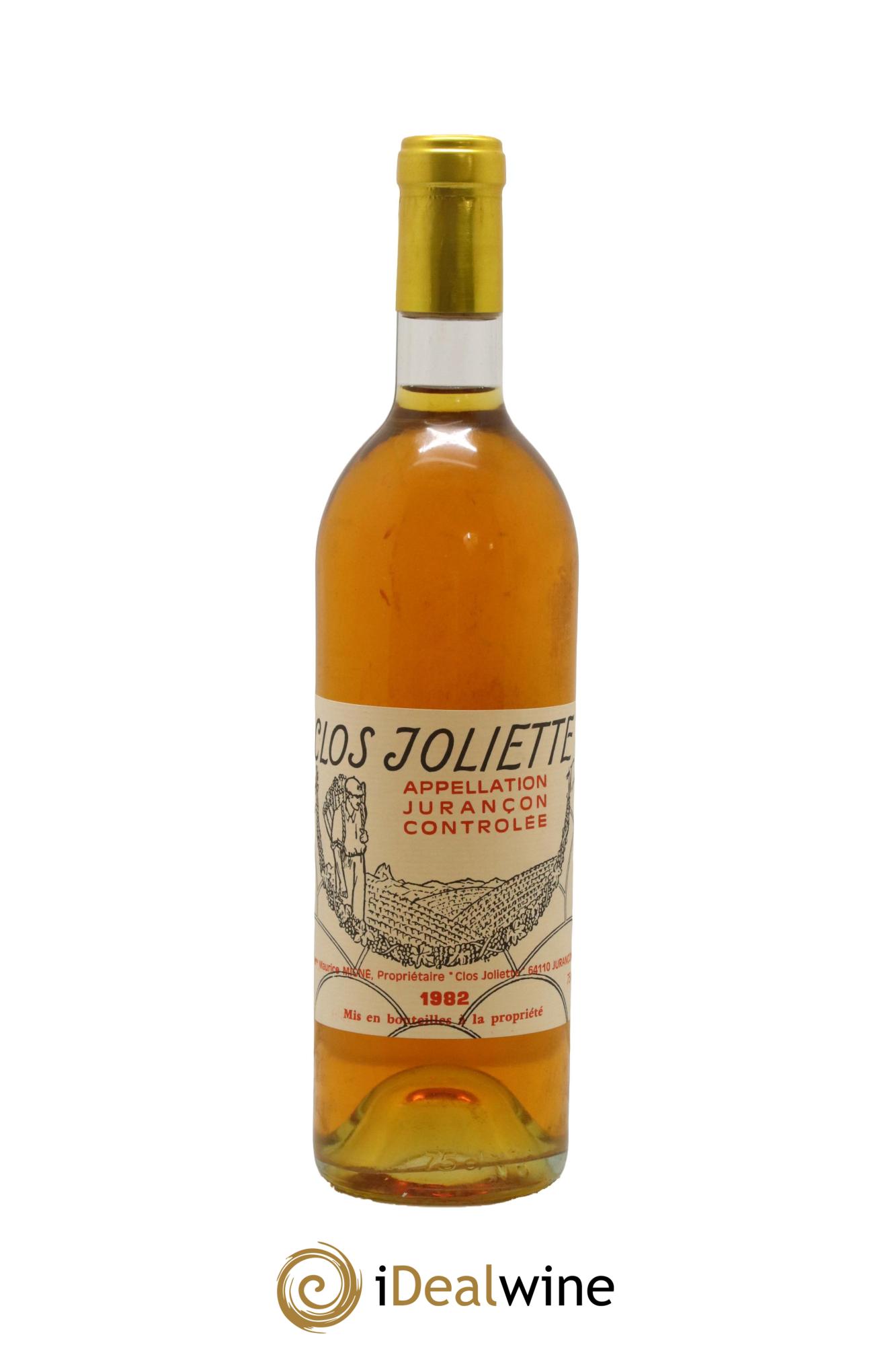 Jurançon Clos Joliette 1982 - Posten von 1 Flasche - 0