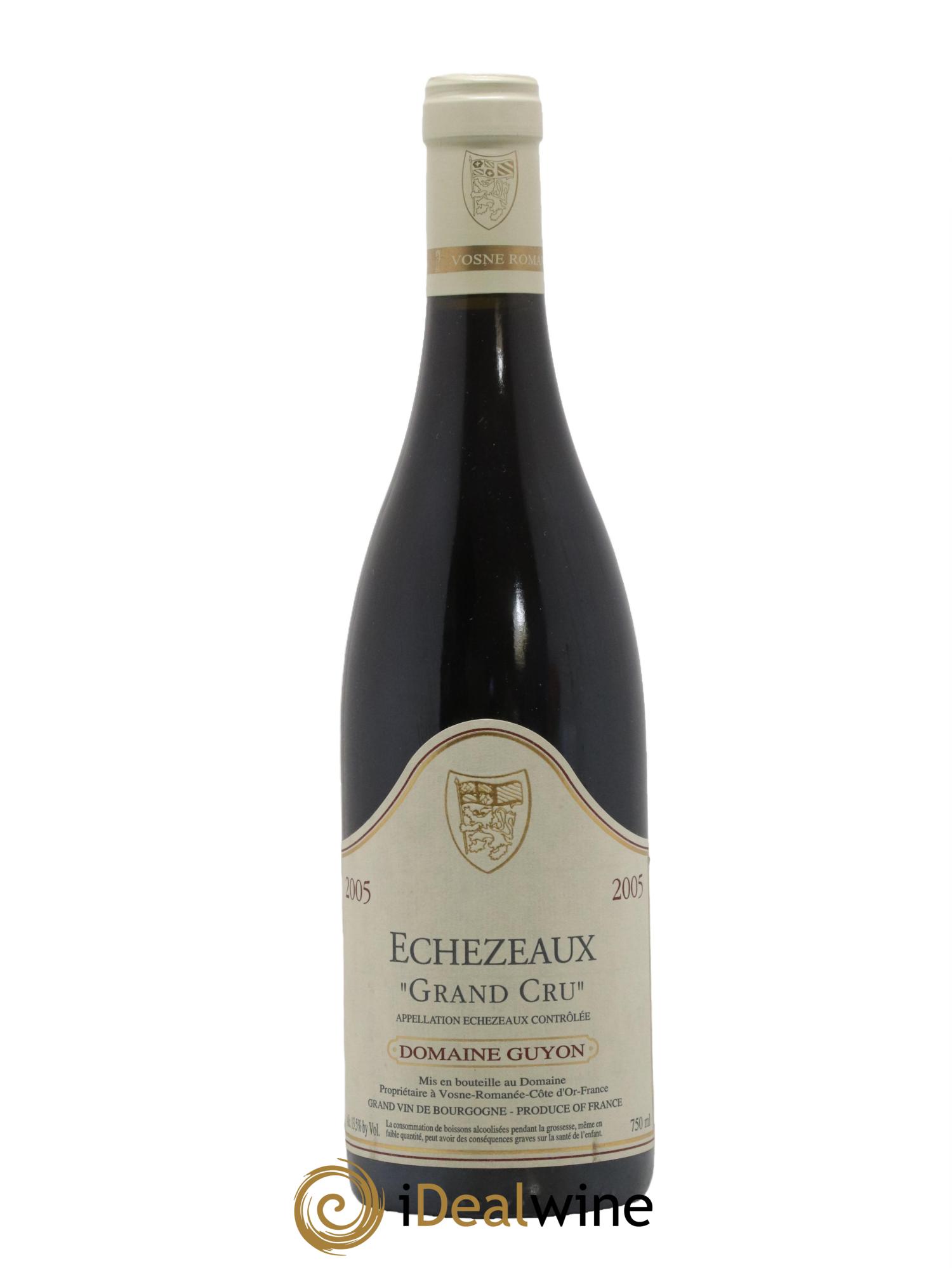 Echezeaux Grand Cru Guyon (Domaine) 2005 - Lot de 1 bouteille - 0