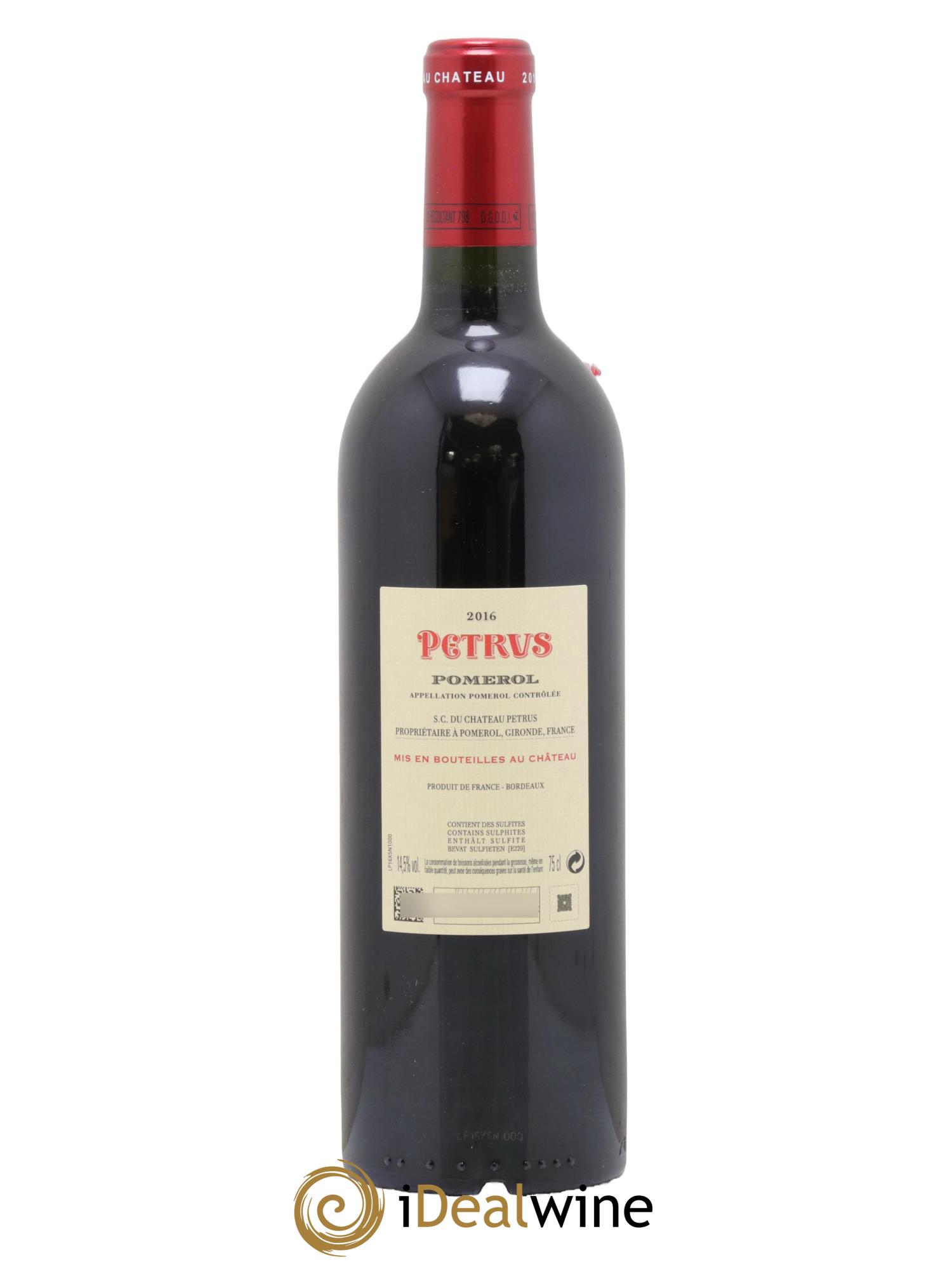 Petrus 2016 - Lot de 1 bouteille - 1