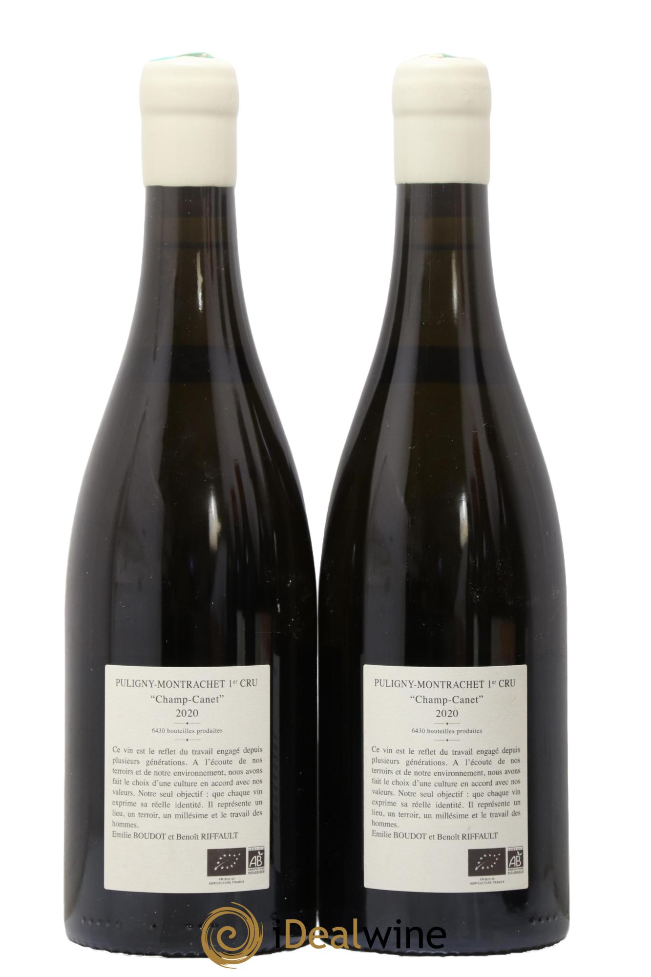 Puligny-Montrachet 1er Cru Champ Canet Etienne Sauzet 2020 - Lotto di 2 bottiglie - 1