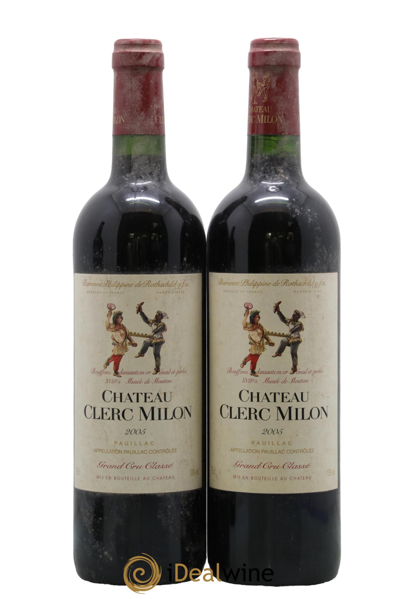 Château Clerc Milon 5ème Grand Cru Classé 2005 - Lotto di 2 bottiglie - 0