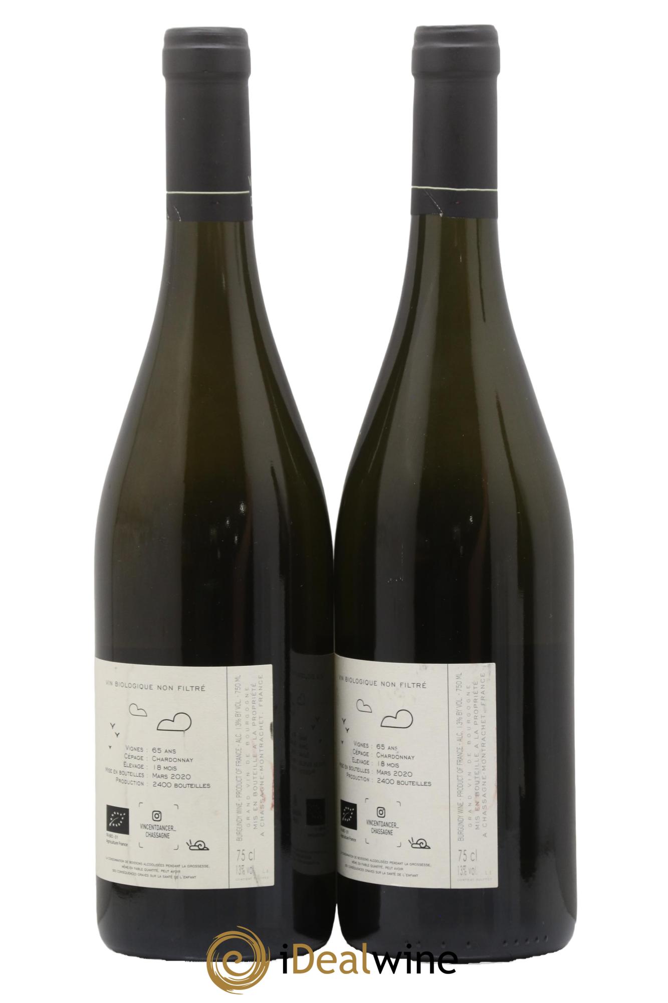 Chassagne-Montrachet 1er Cru (Morgeot) Tête du Clos Vincent Dancer 2018 - Lotto di 2 bottiglie - 1