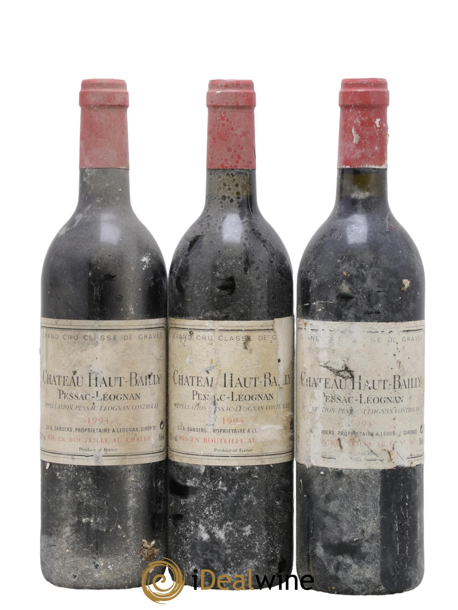 Château Haut-Bailly Cru Classé de Graves 1994 - Posten von 3 Flaschen - 0