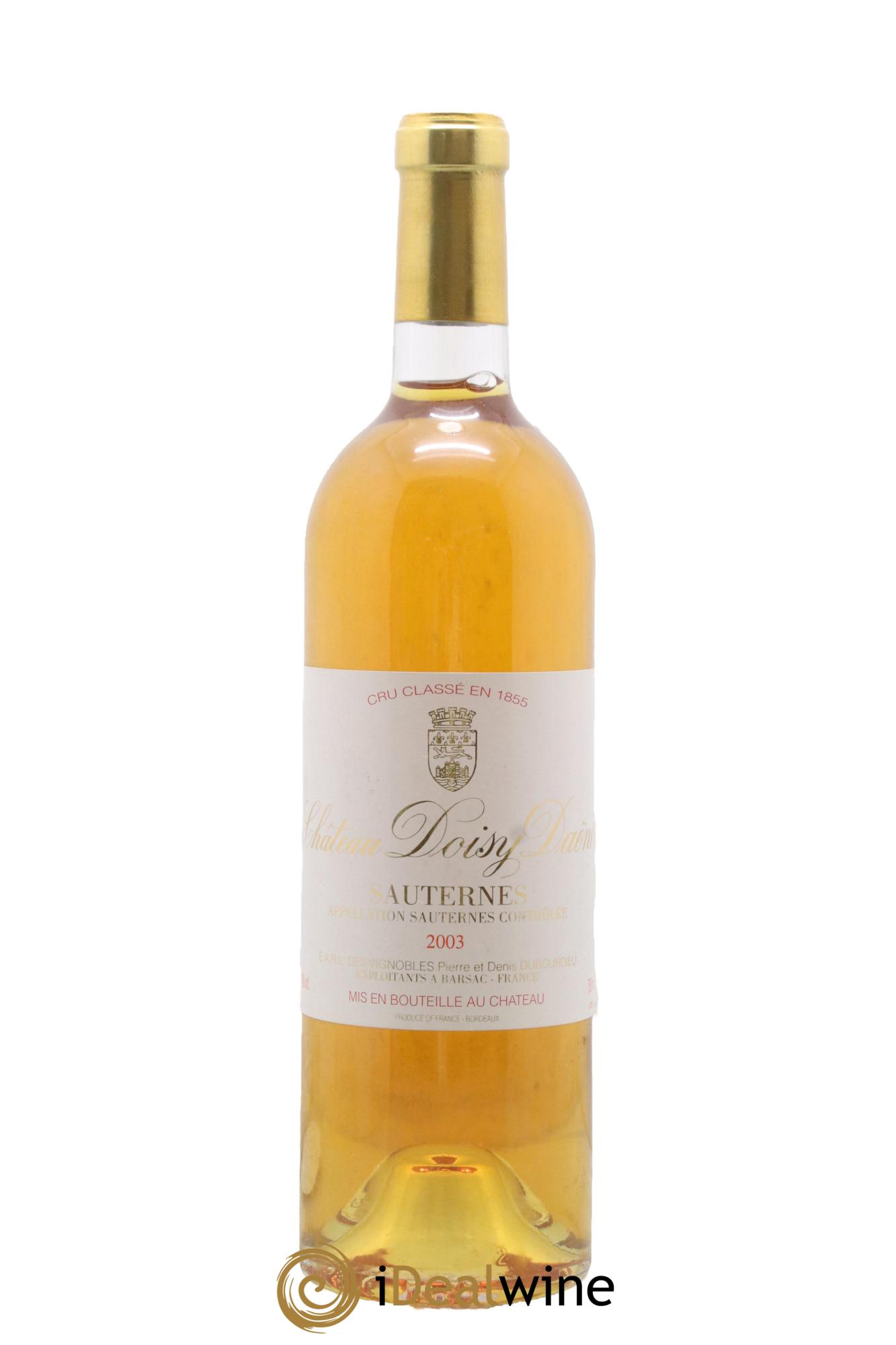 Château Doisy Daëne 2ème Grand Cru Classé 2003 - Posten von 1 Flasche - 0