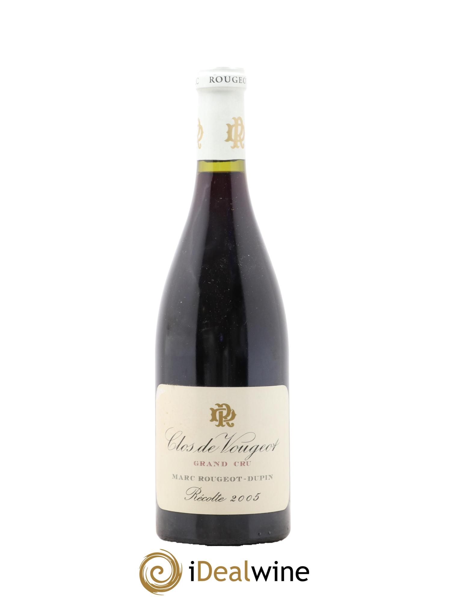 Clos de Vougeot Grand Cru Marc Rougeot-Dupin 2005 - Lot de 1 bouteille - 0
