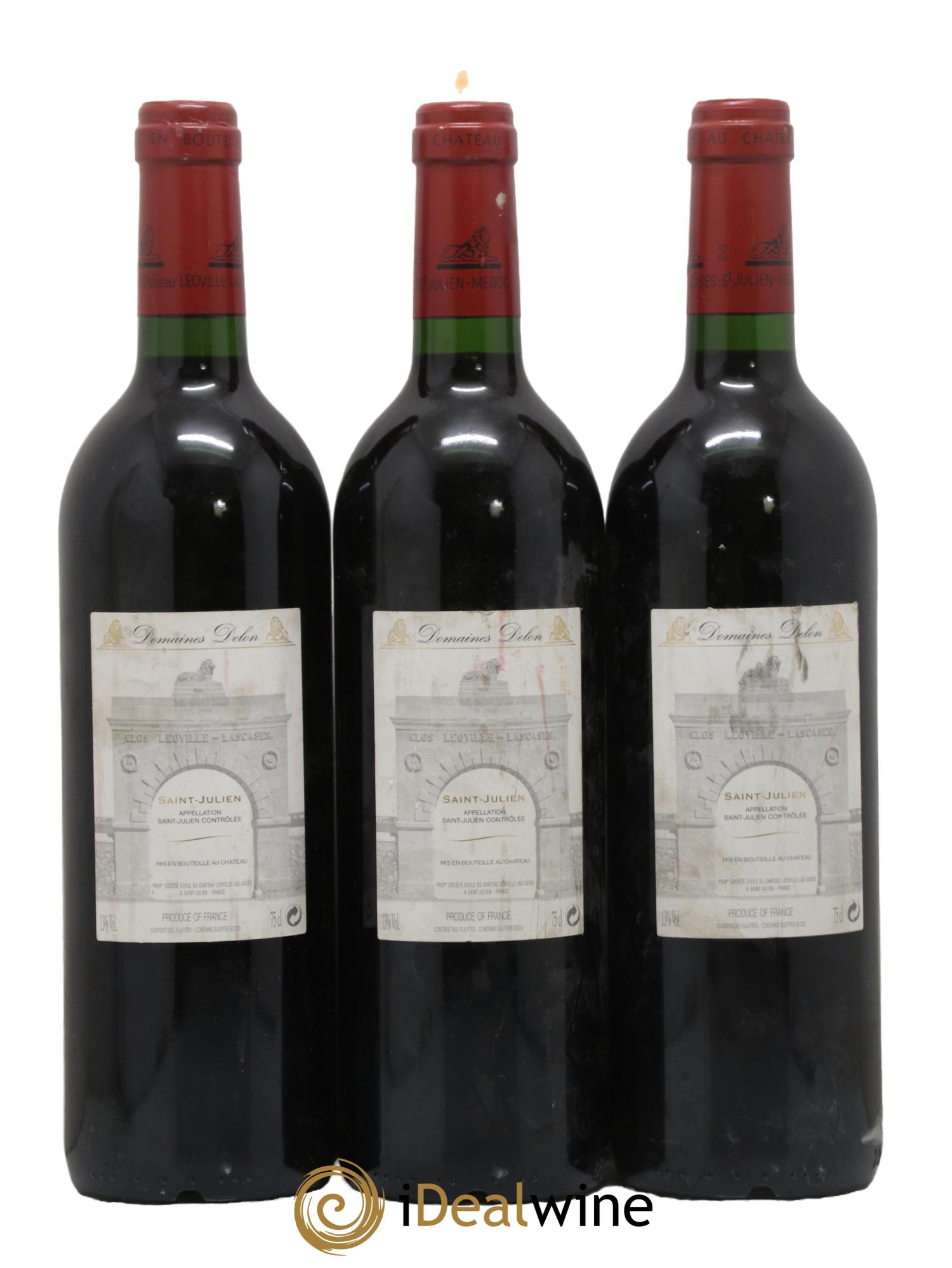 Château Léoville Las Cases 2ème Grand Cru Classé 2003 - Lot of 3 bottles - 1