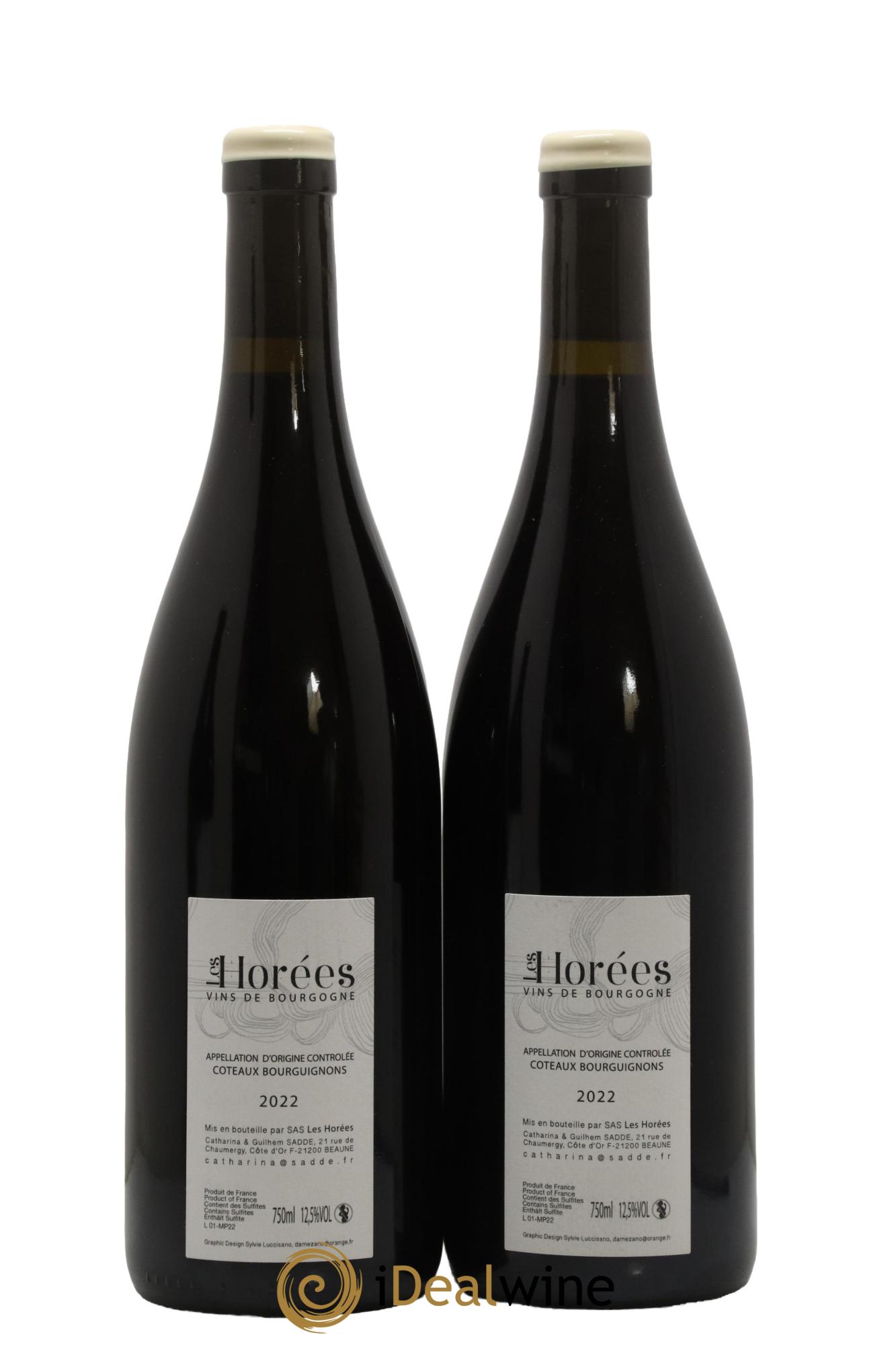 Coteaux Bourguignons Mon Poulain Les Horées 2022 - Lot de 2 bouteilles - 1