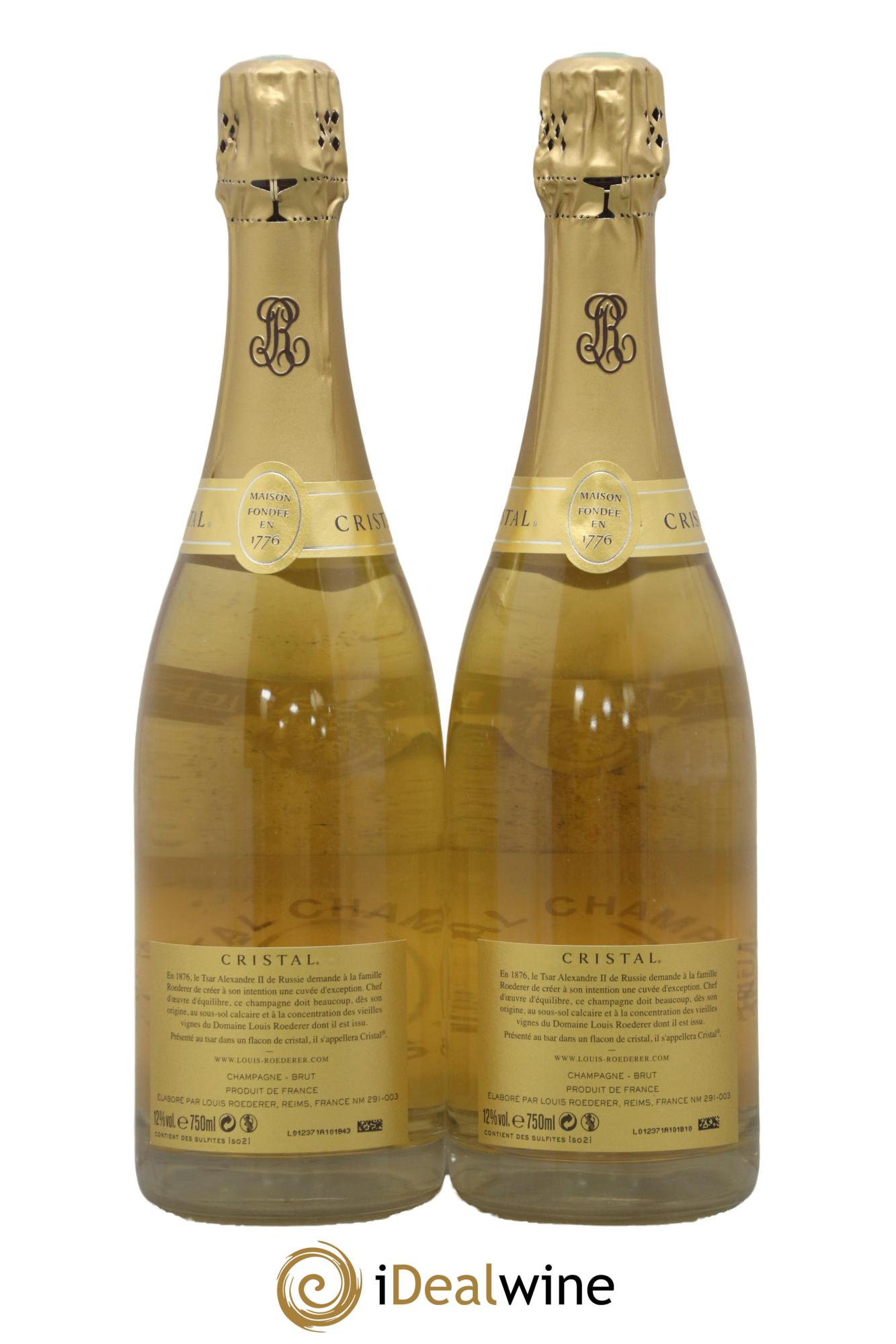 Cristal Louis Roederer 2009 - Lot of 2 bottles - 1