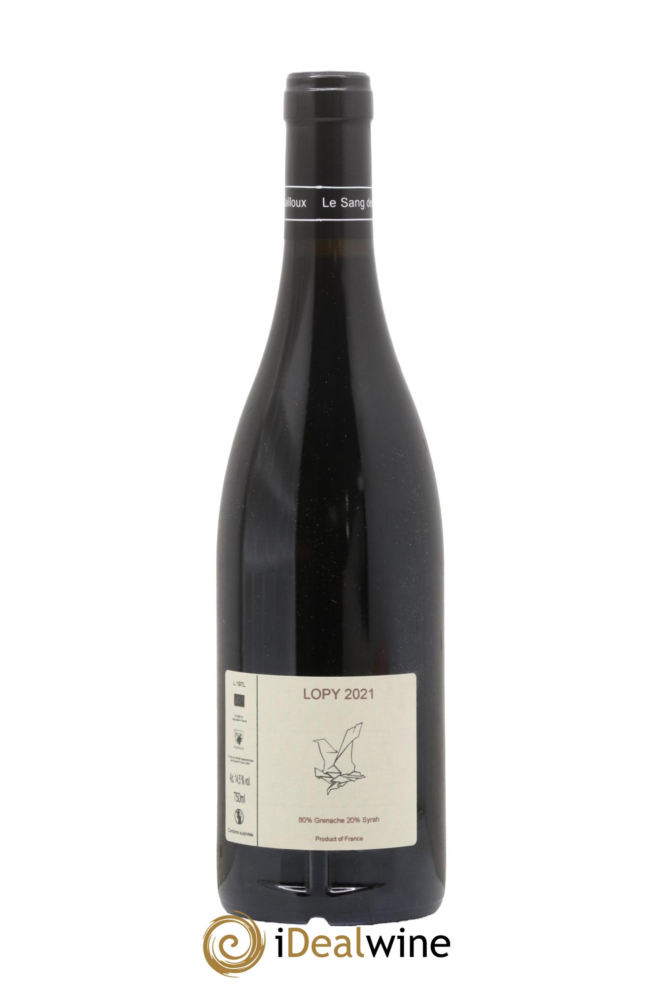 Vacqueyras Cuvée de Lopy Le Sang des Cailloux 2021 - Lot de 1 bouteille - 1