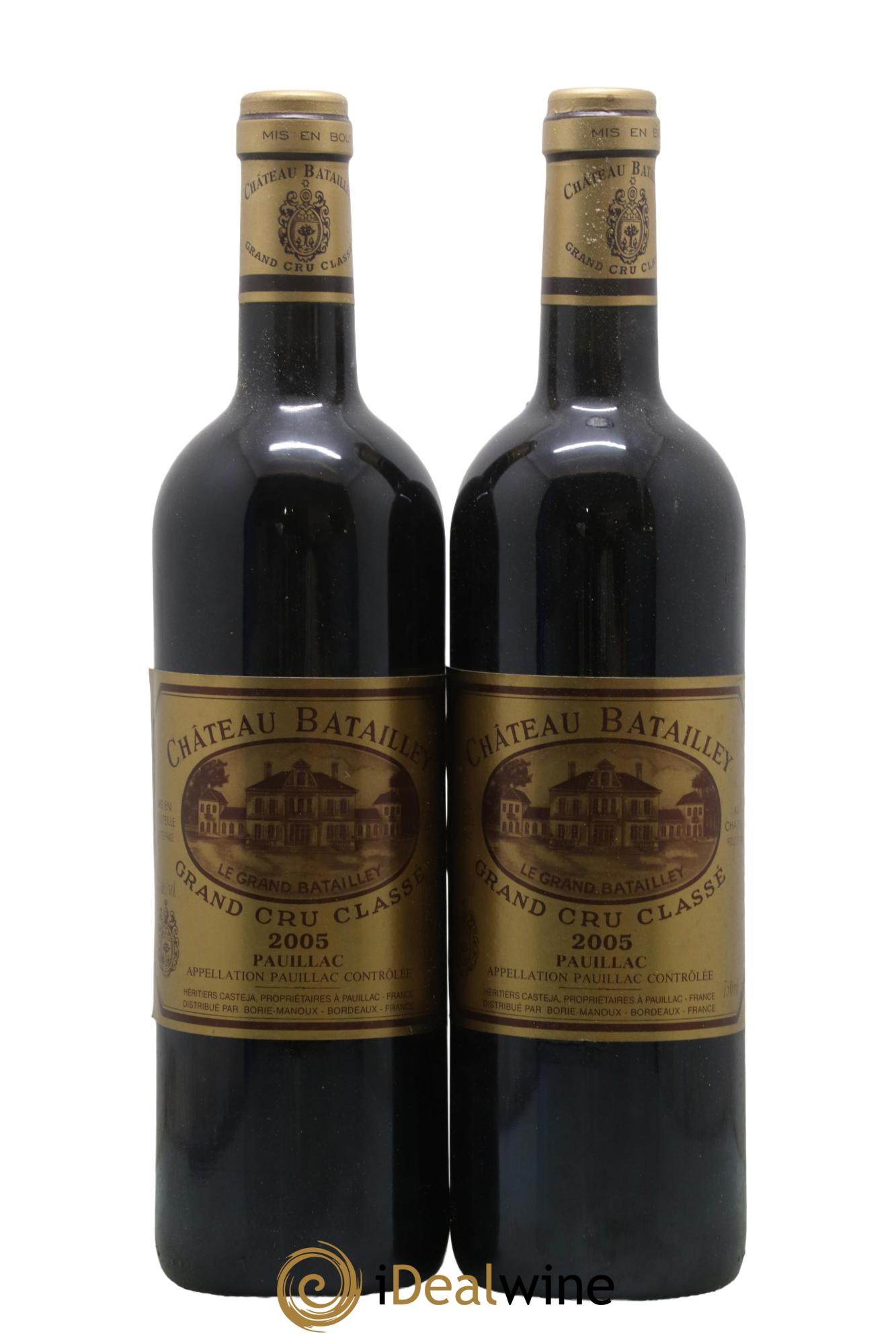 Château Batailley 5ème Grand Cru Classé 2005 - Posten von 2 Flaschen - 0